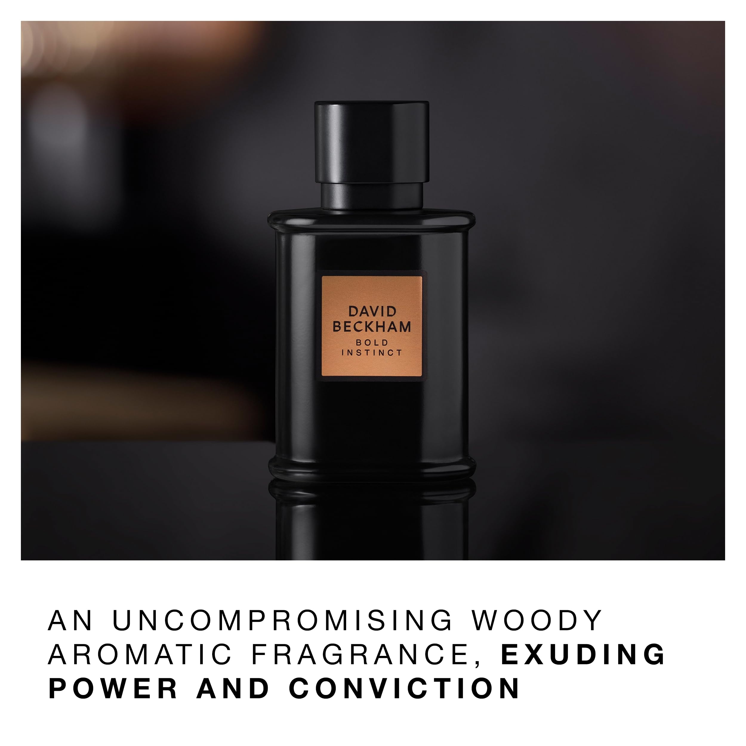 David Beckham Bold Instinct Eau de Parfum 2.5 fl oz (Pack of 1), Notes of Laureal Leaf, Nutmeg, and Smokey Wood, Men's Fragrance
