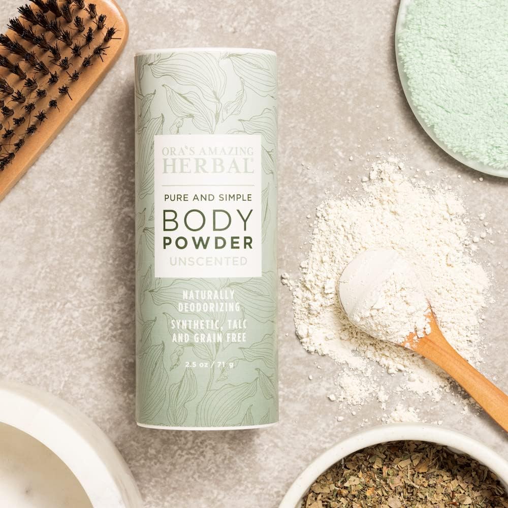 Fragrance Free Body Powder, Scent Free Powder, Unscented Talc Free Talcum Powder, After Waxing, Sugaring, Foot Powder, Unscented