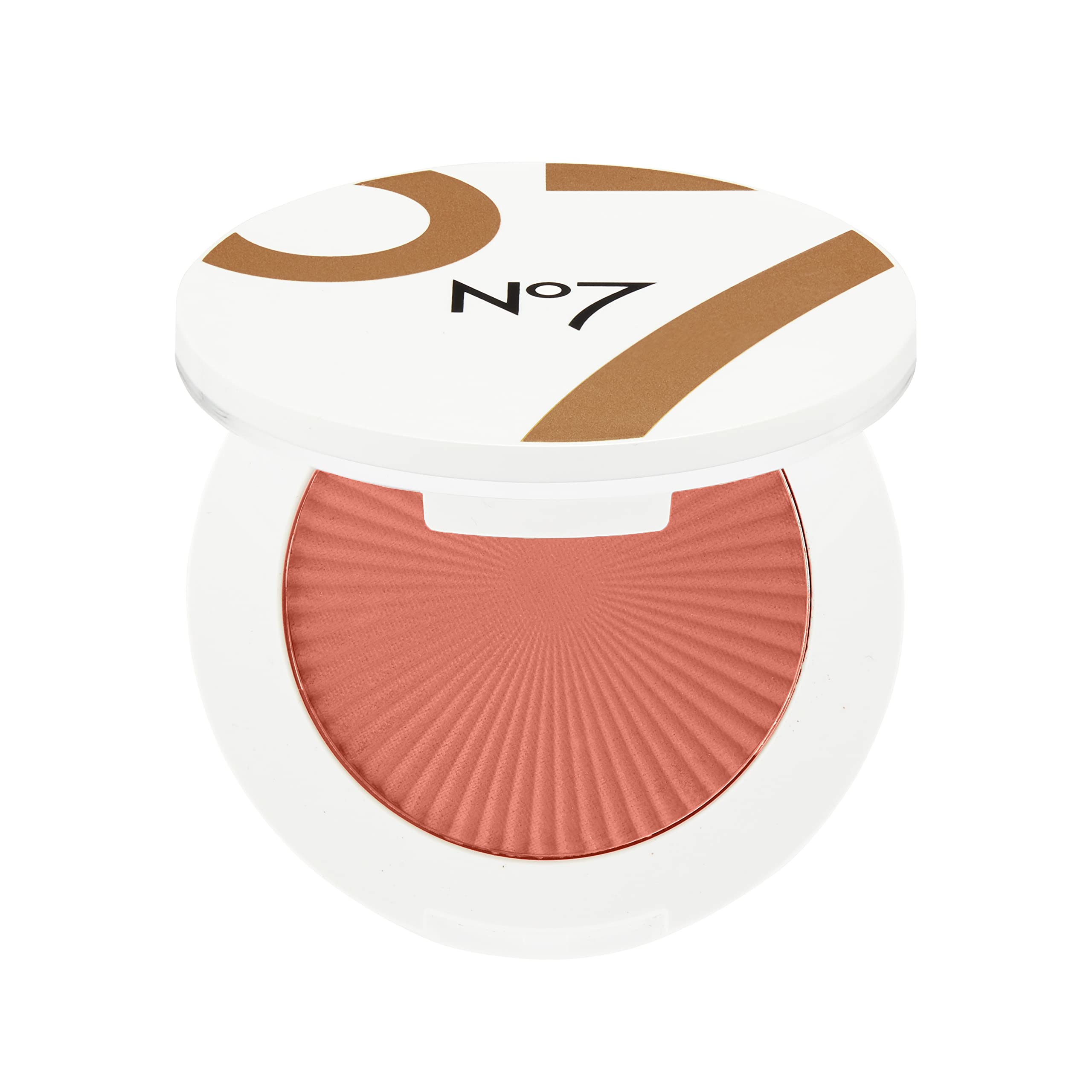 No7 Matte Powder Blush - Peaches - Loose Blush Makeup Palette For Instant Flush Of Color - Makeup Powder For Face With Skin Cond