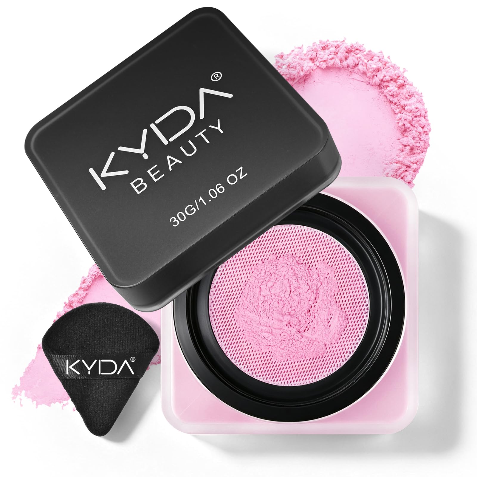 KYDA Baking Loose & Setting Powder, Under Eye Brightening Baking Face Powder Makeup, Lightweight OilAbsorbing Formula for Longw