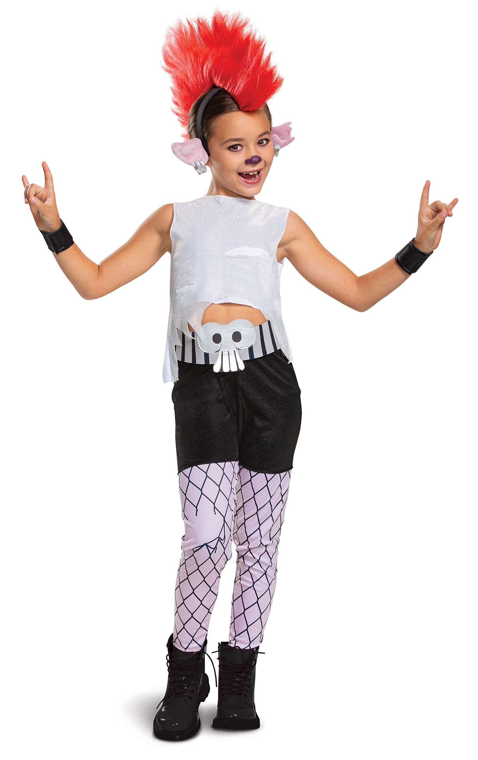 Disguise Trolls World Tour Barb Costume, Trolls World Tour Children's Deluxe Dress Up Outfit for Girls, Kids Size Small (4-6x), 