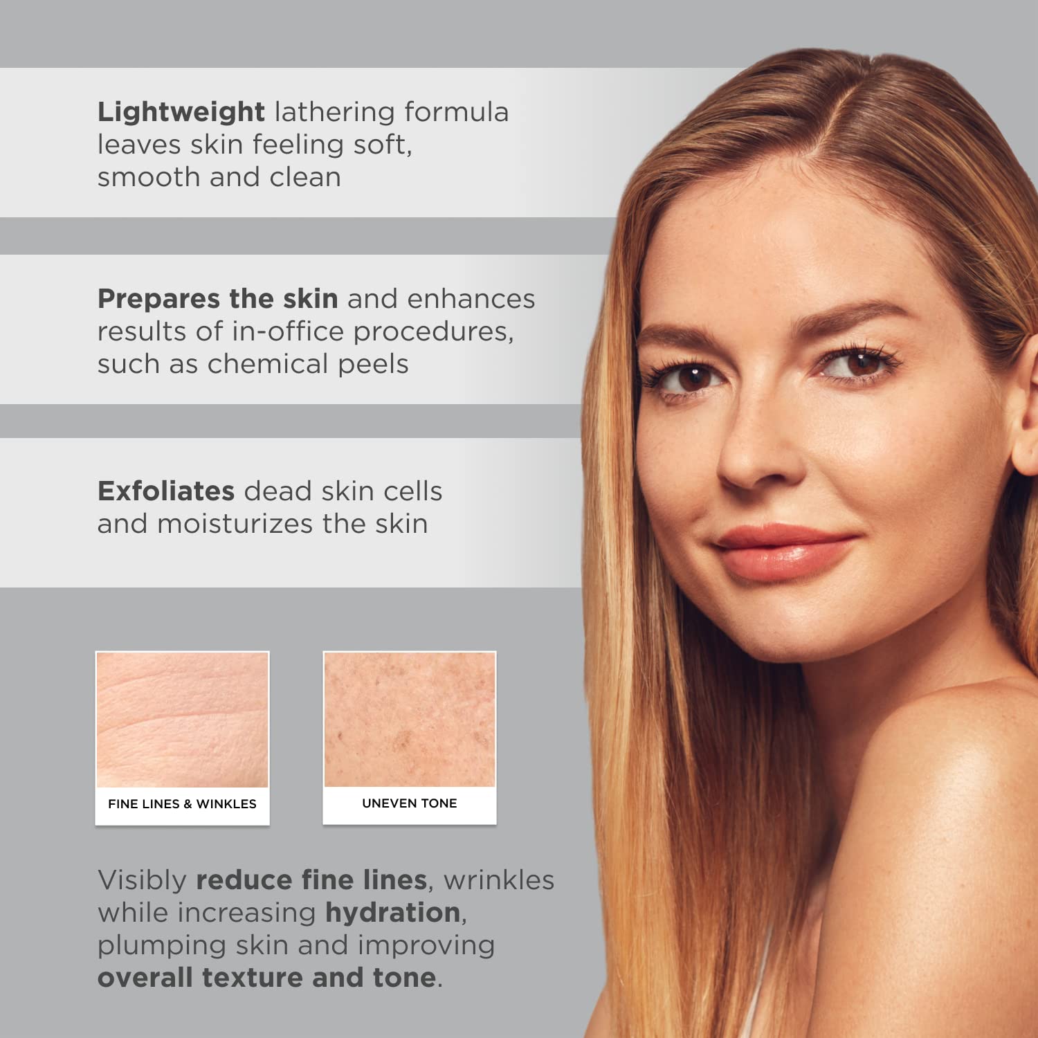 Glytone Mild Gel Exfoliating Cleanser, Pure Glycolic Acid Face Wash for Moisturizing & Rejuvenating Skin, Vegan & Fragrance-Free