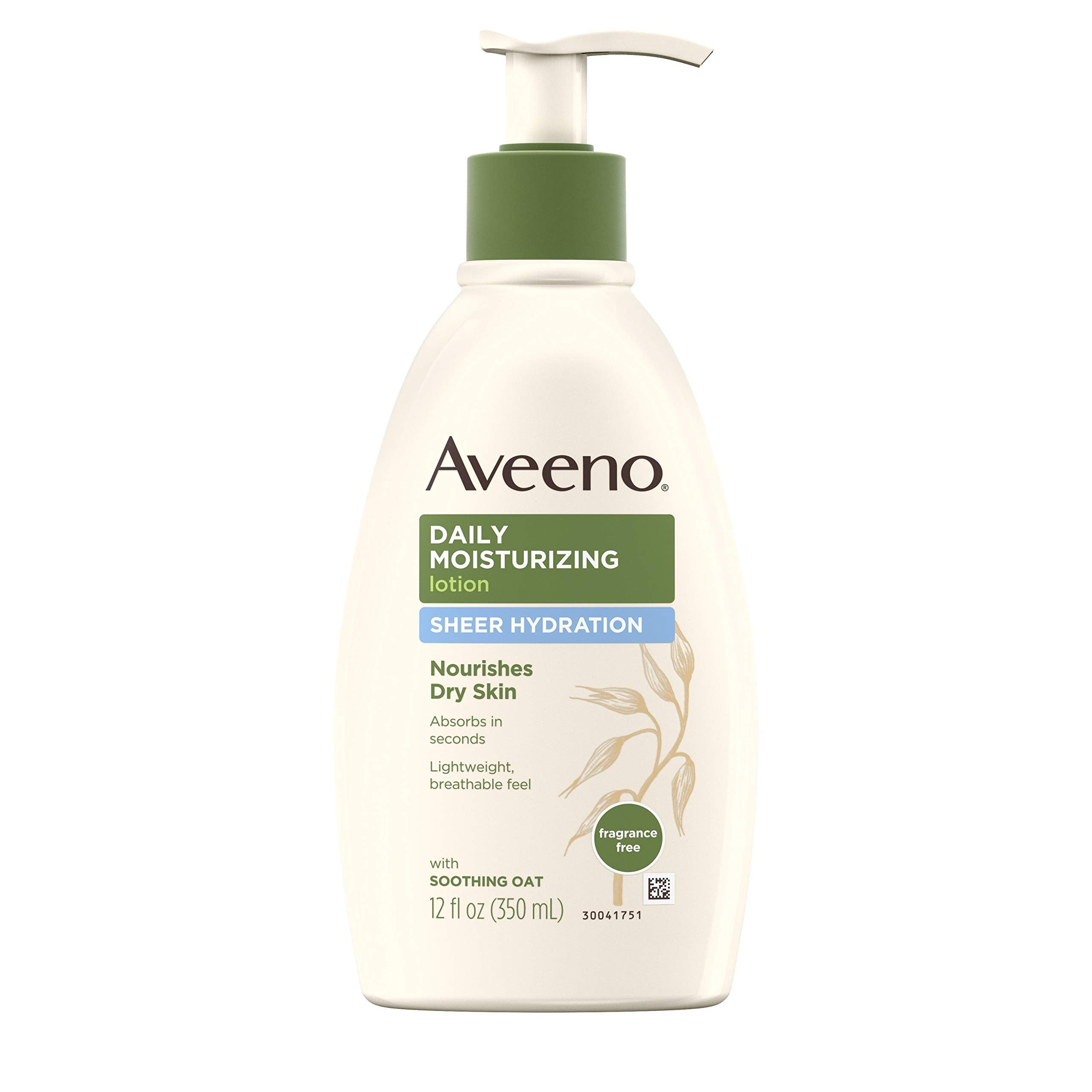 Aveeno Sheer Hydration Daily Moisturizing Lotion For Dry Skin With Soothing Oat, Lightweight, Fast-Absorbing & Fragrance-Free In