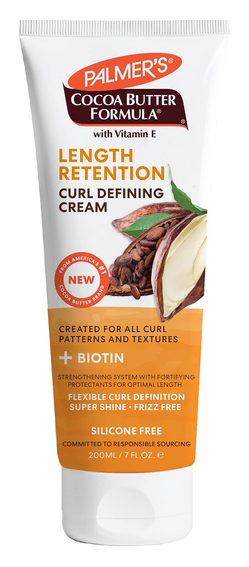Palmers Cocoa Butter Length Retention Defining Curl Cream 7 Ounce (200Ml) (Pack Of 2)