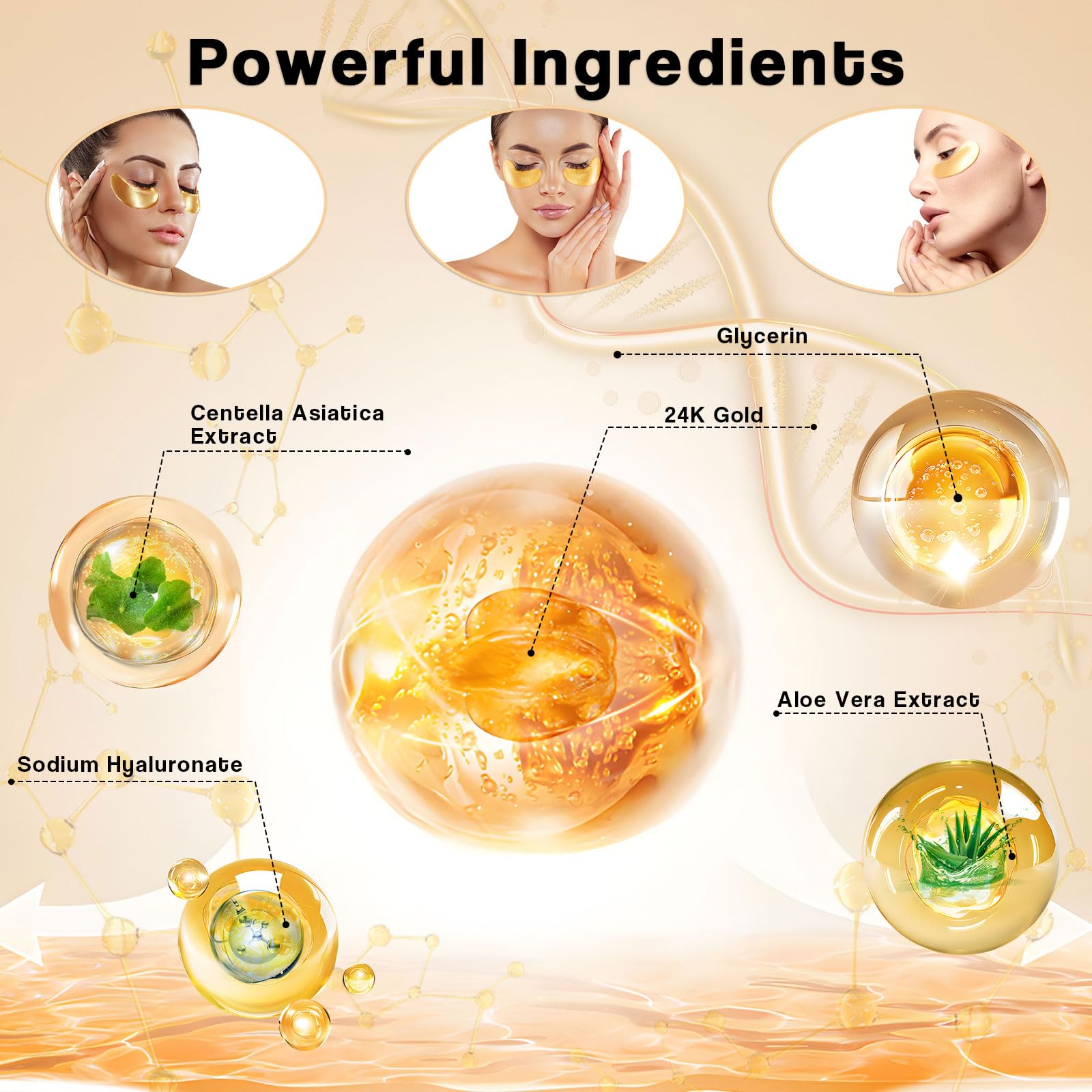 Nielies 30 Pairs 24K Collagen Lip Mask, Lip Plumber For Anti- Aging, Lip Sleeping Mask, Hydrating,Moisturzation Collagen Lip, Re