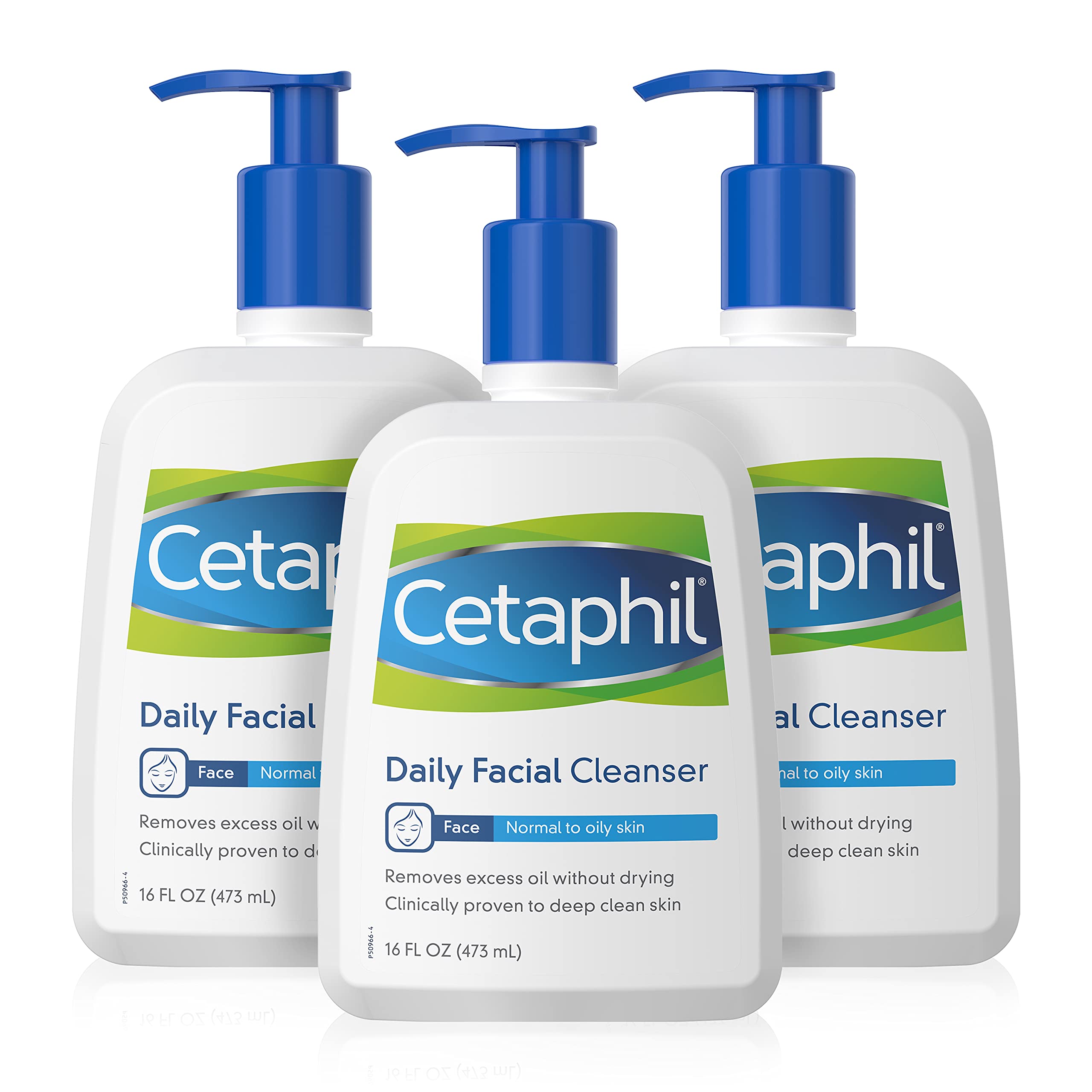 Cetaphil Daily Facial Cleanser, For Normal To Oily Skin, 16 Ounce Bottles (Pack Of 3)