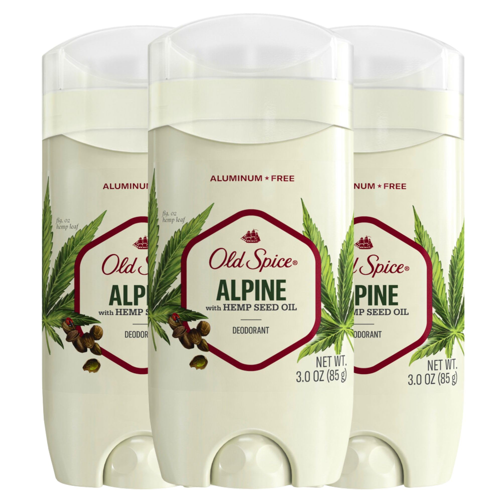 Old Spice Aluminum Free Deodorant for Men, 24/7 Lasting Freshness & Long Lasting Scent, 24/7 Sweat & Odor Protection, Alpine wit