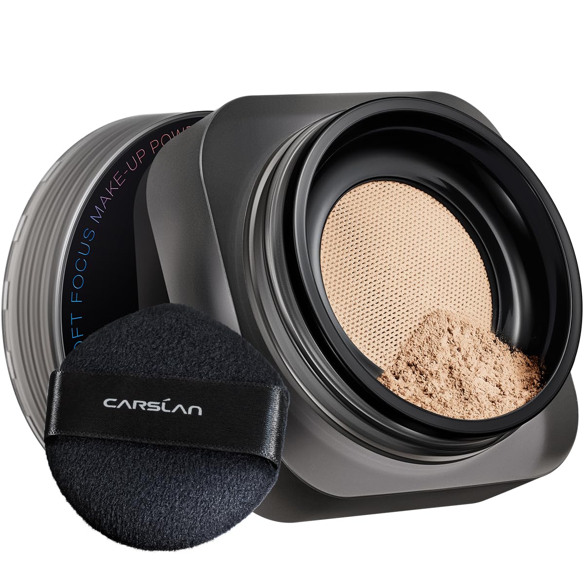 Carslan Soft Focus Loose Setting Powder, Lightweight Setting Powder, Oil Control, Shine Free Face Powder, 24H Longlasting Talc F