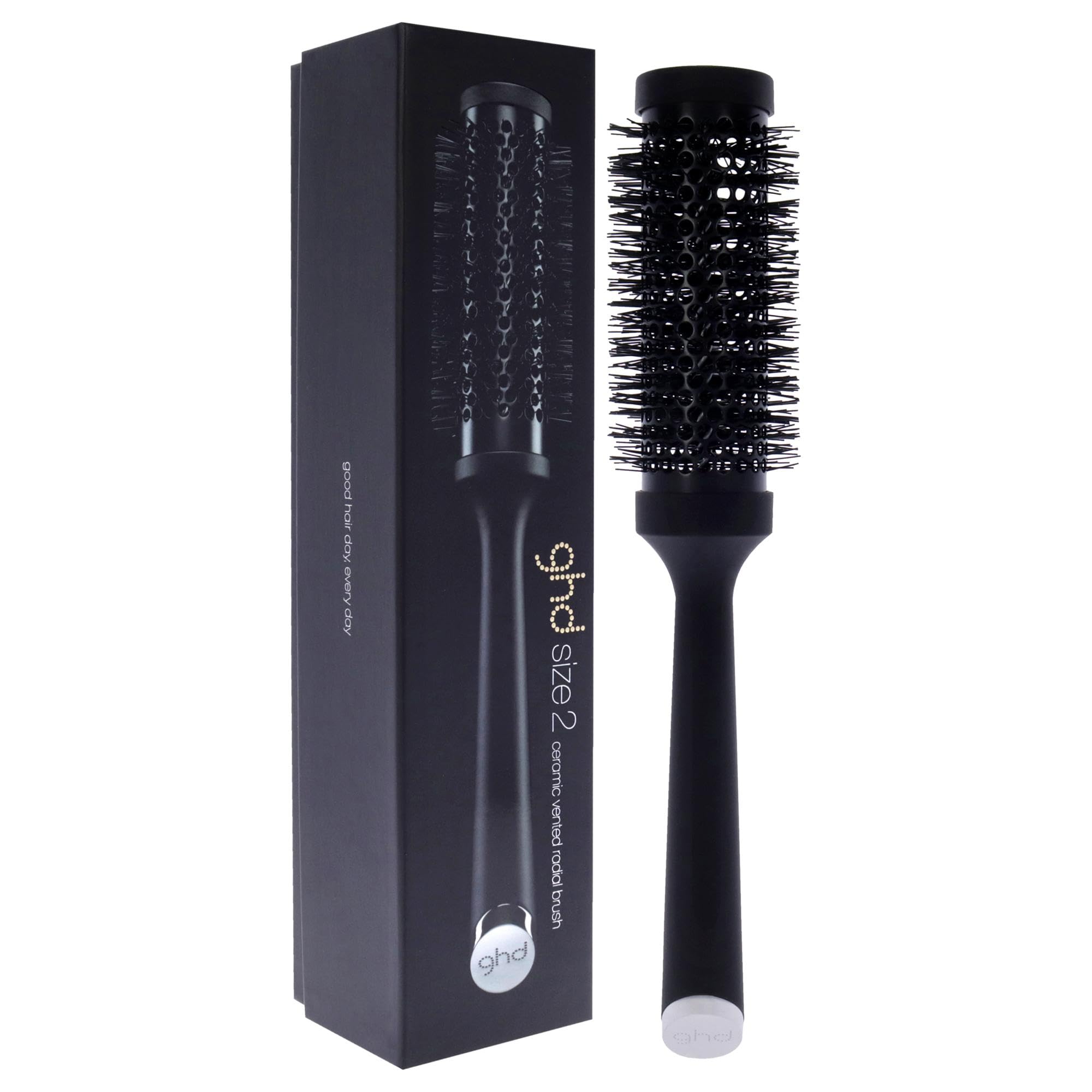 ghd Ceramic Vented Round Brush - 1.3 inch Barrel, 35mm Barrel, Size 2