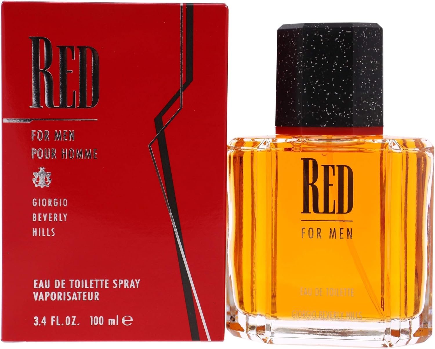 Mens Cologne By Giorgio Benerly Hills, Red, Eau De Toilette Edt Spray, 3.4 Fl Oz