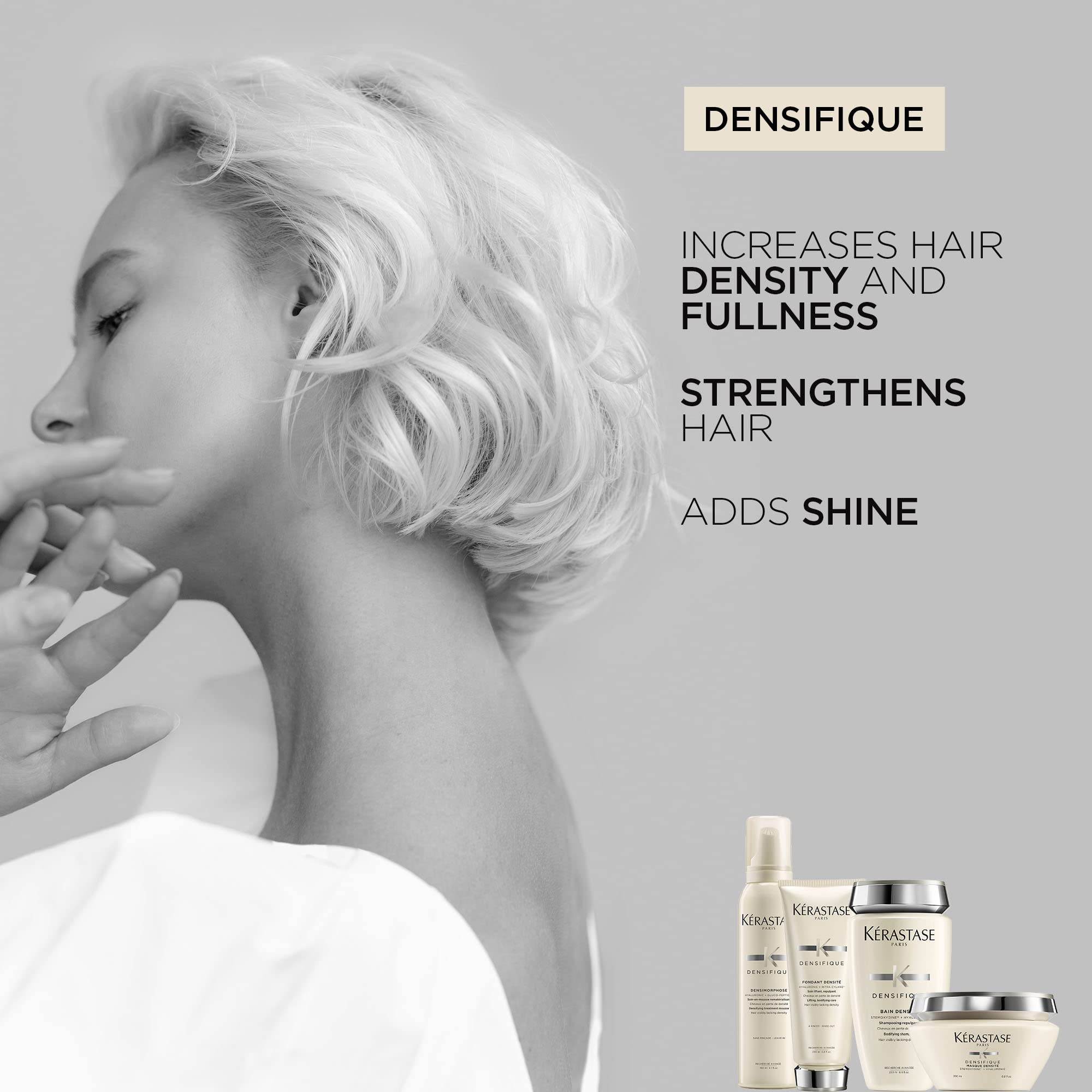 Kerastase Densifique Densit   Thickening Conditioner For Fine, Thin, And Thinning Hair - Strengthens And Hydrates With Hyaluroni