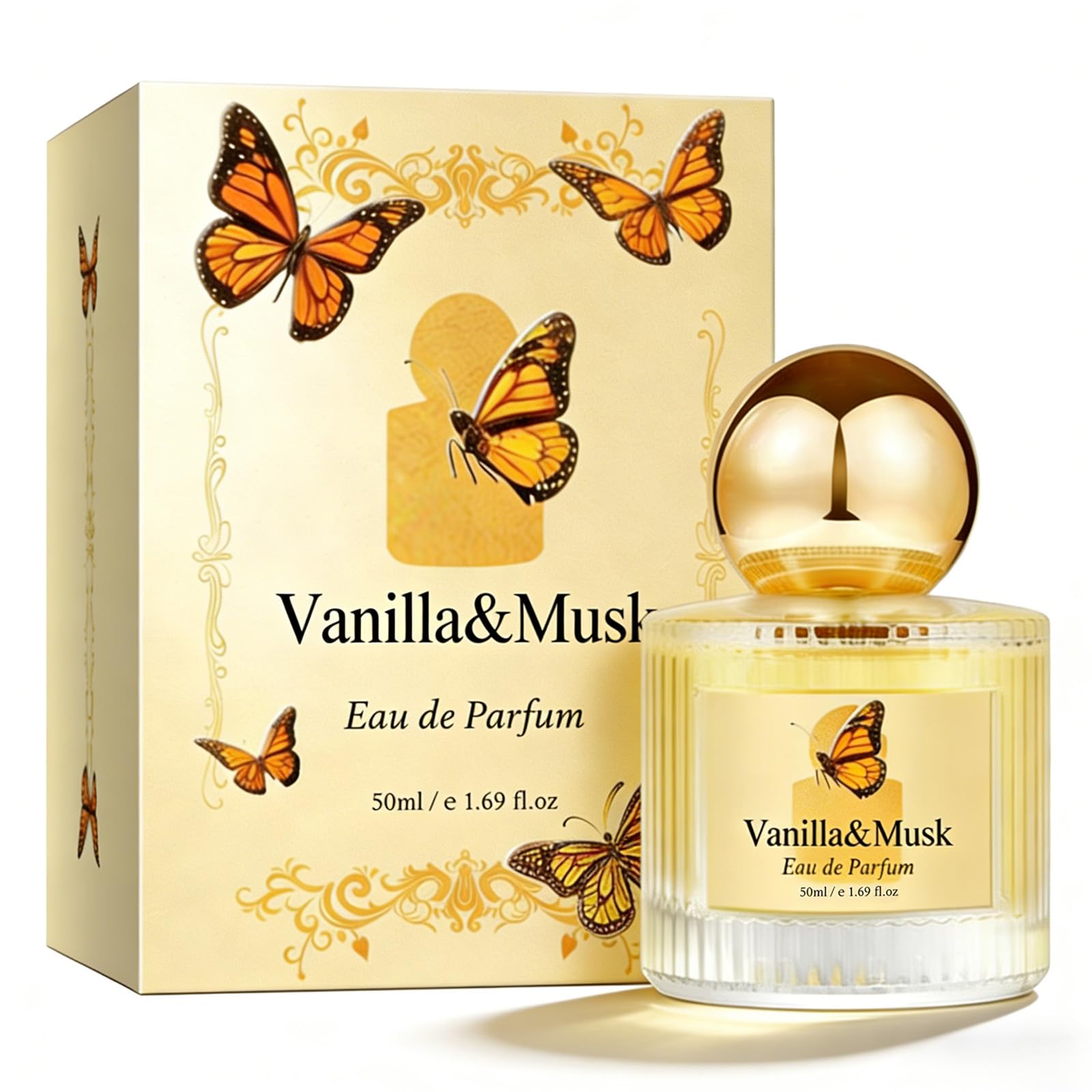 Jgppe Vanilla Musk Perfume for Women, 1.7 fl oz Eau de Parfum Spray, Long Lasting Sweet Warm Vanilla Scent, Gourmand Perfume Gif
