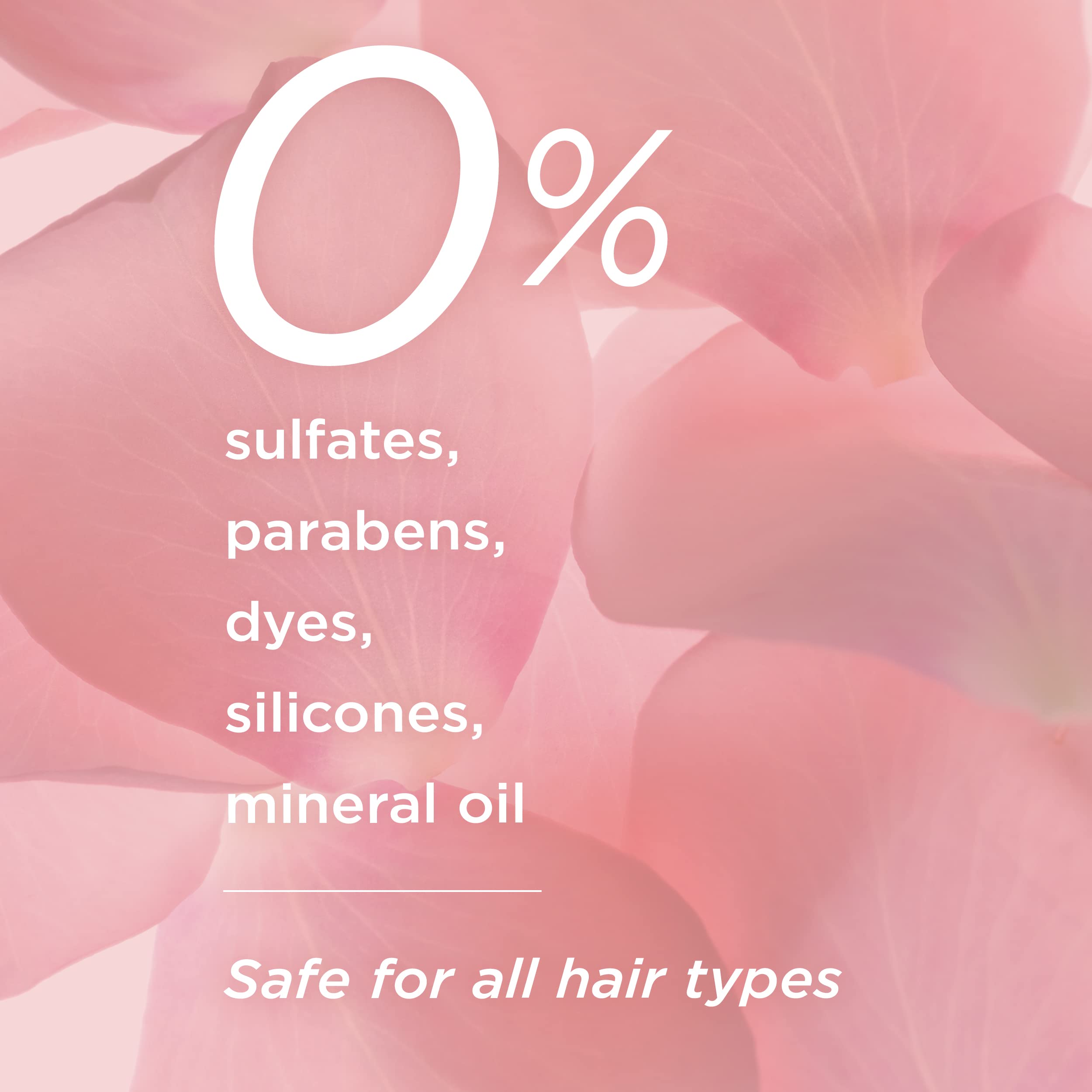 Pantene Sulfate Free Shampoo And Conditioner Set, Rose Water, Soothing And Moisturizing, Infused With Vitamin B5, For All Hair T