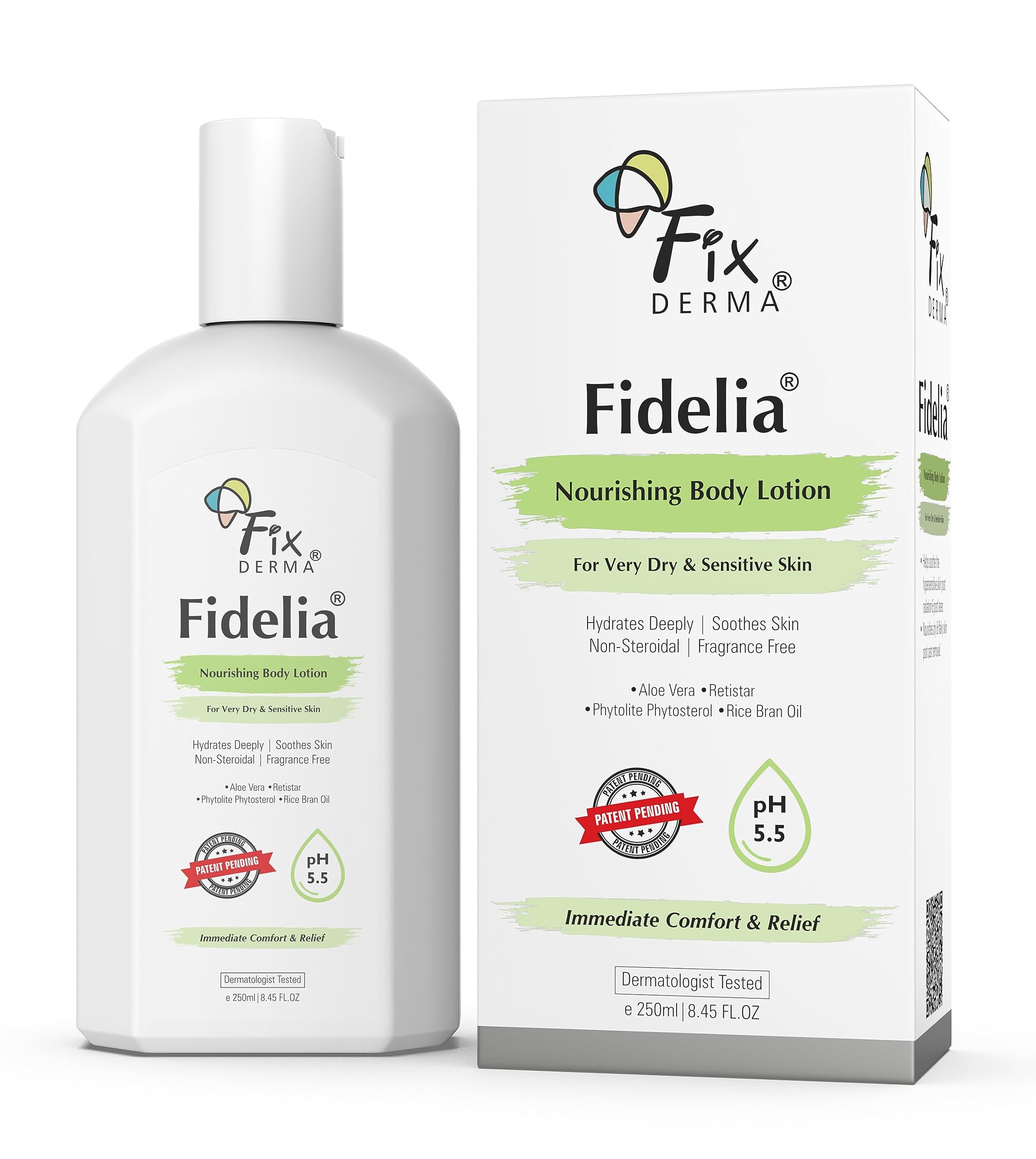 Fixderma Fidelia Nourishing Body Lotion | Moisturizer For Face & Body | Body Lotion For Women & Men | Body Lotion For Sensitive 