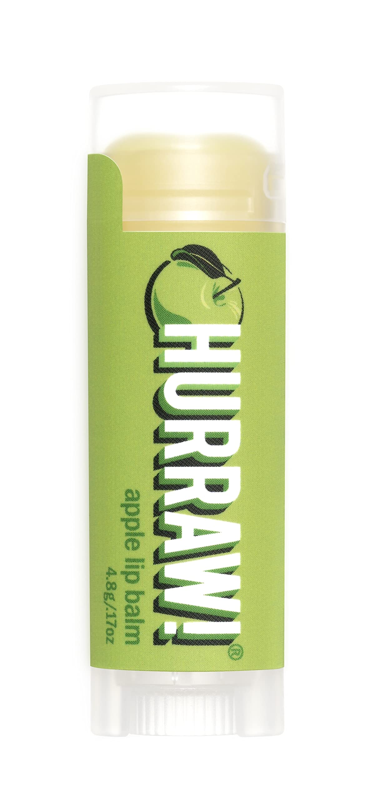 Hurraw! Apple Lip Balm: Organic, Certified Vegan, Cruelty and Gluten Free. Non-GMO, 100% Natural Ingredients. Bee, Shea, Soy and
