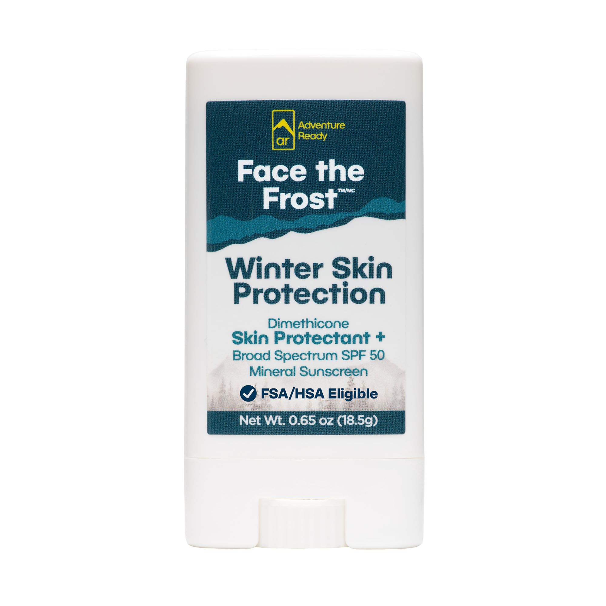 Adventure Ready Face the Frost Winter Skin Protection Stick SPF 50, 0.65oz