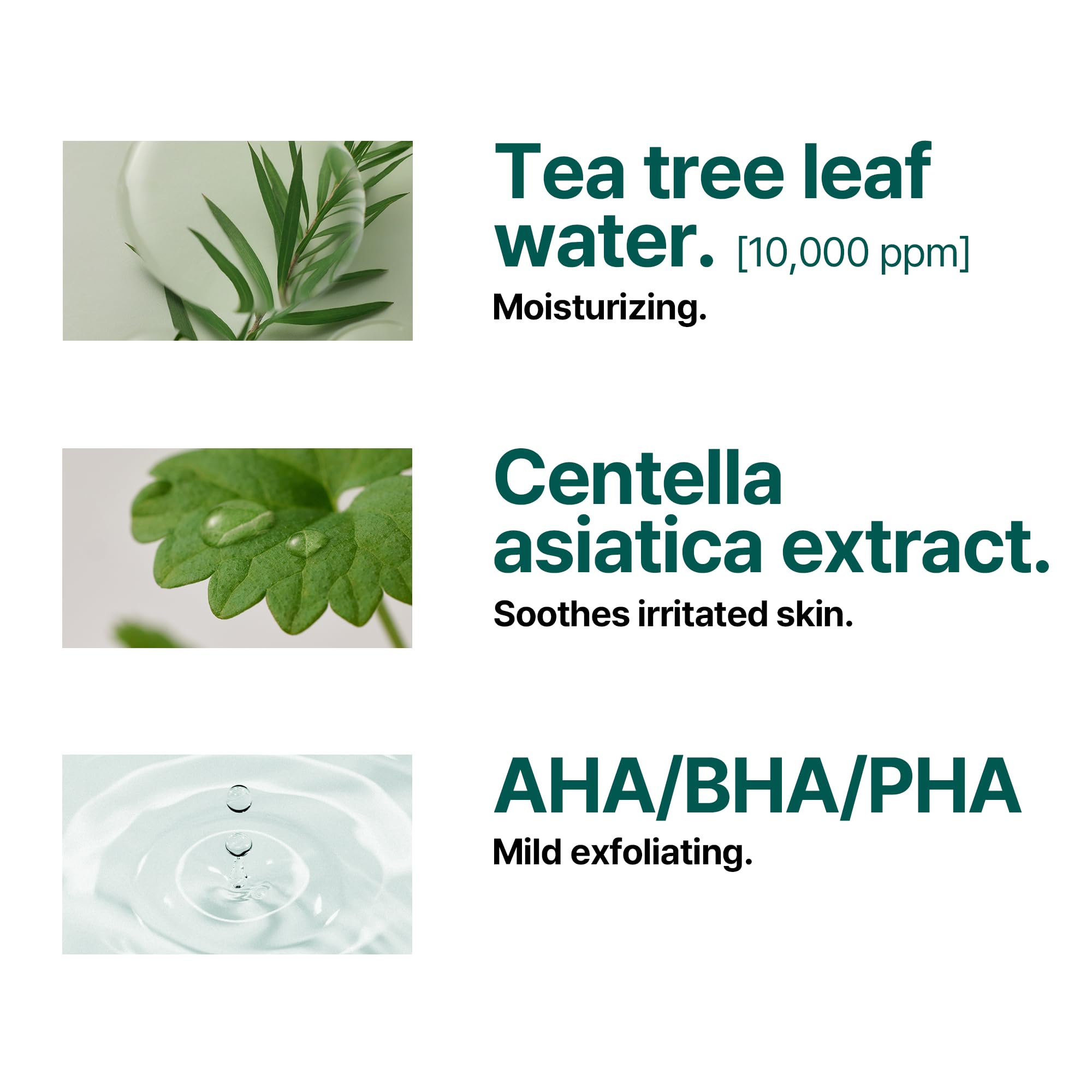 Some By Mi Aha Bha Pha 30 Days Miracle Serum - 1.69Oz, 50Ml - Made From Tea Tree Water For Sensitive Skin - Daily Korean Face Se
