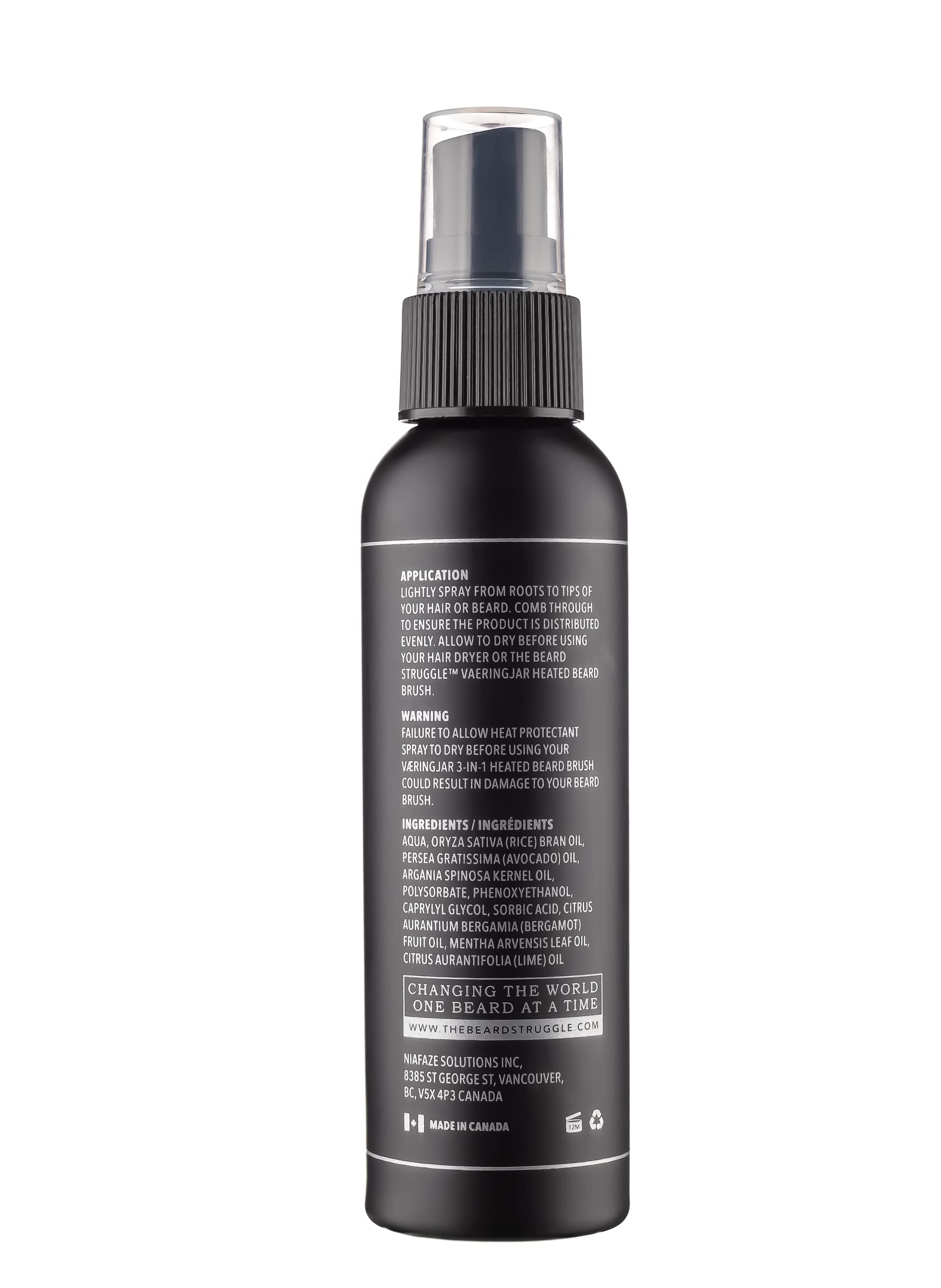 Beard & Hair Heat Protectant Spray - Viking Shield Beard Spray For Men, Protects Hair From Heat Damage Of Straightener And Styli