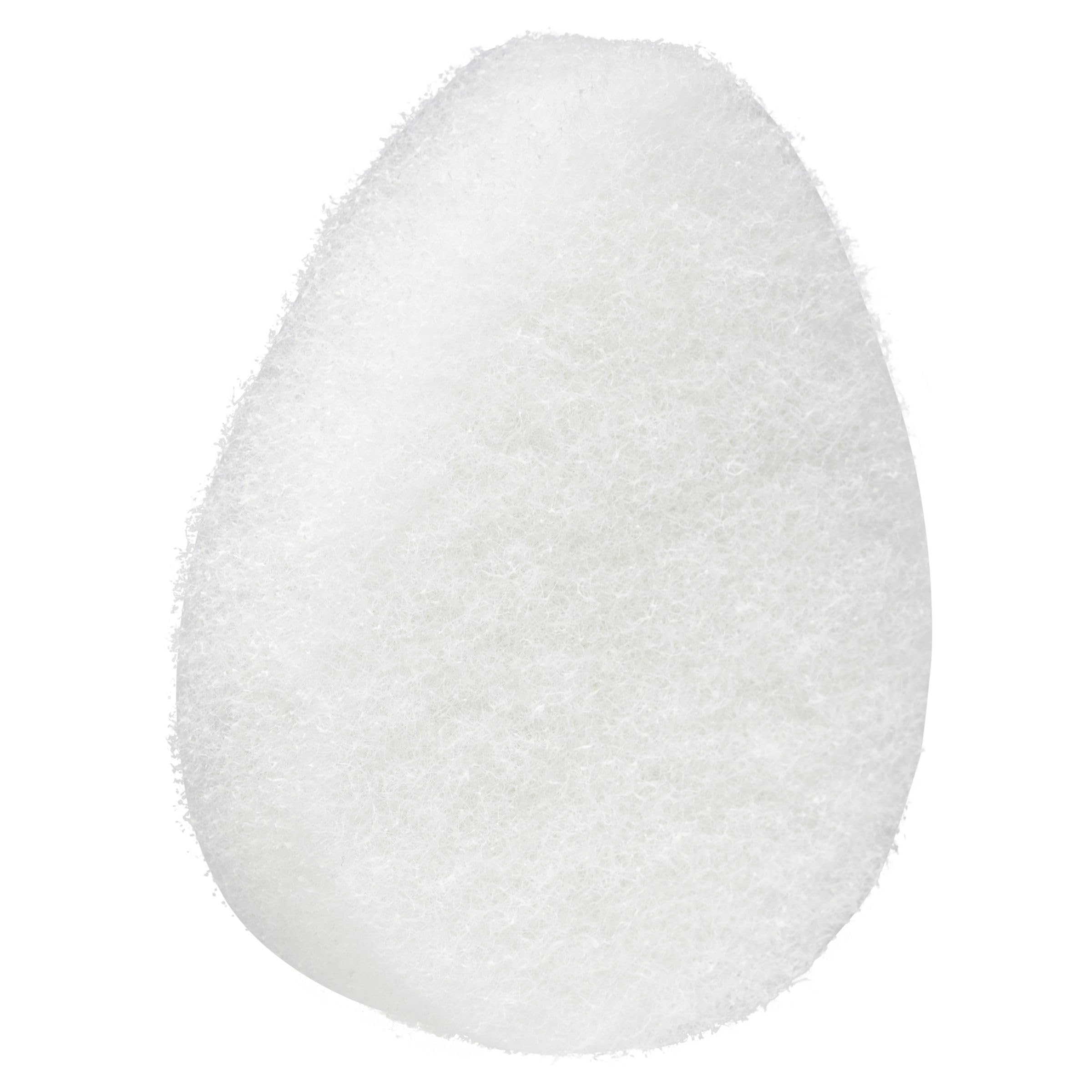 Buf-Puf Facial Sponge, Reusable Exfoliating for Deep Clean, 10 Count, White, Dermatologist Developed
