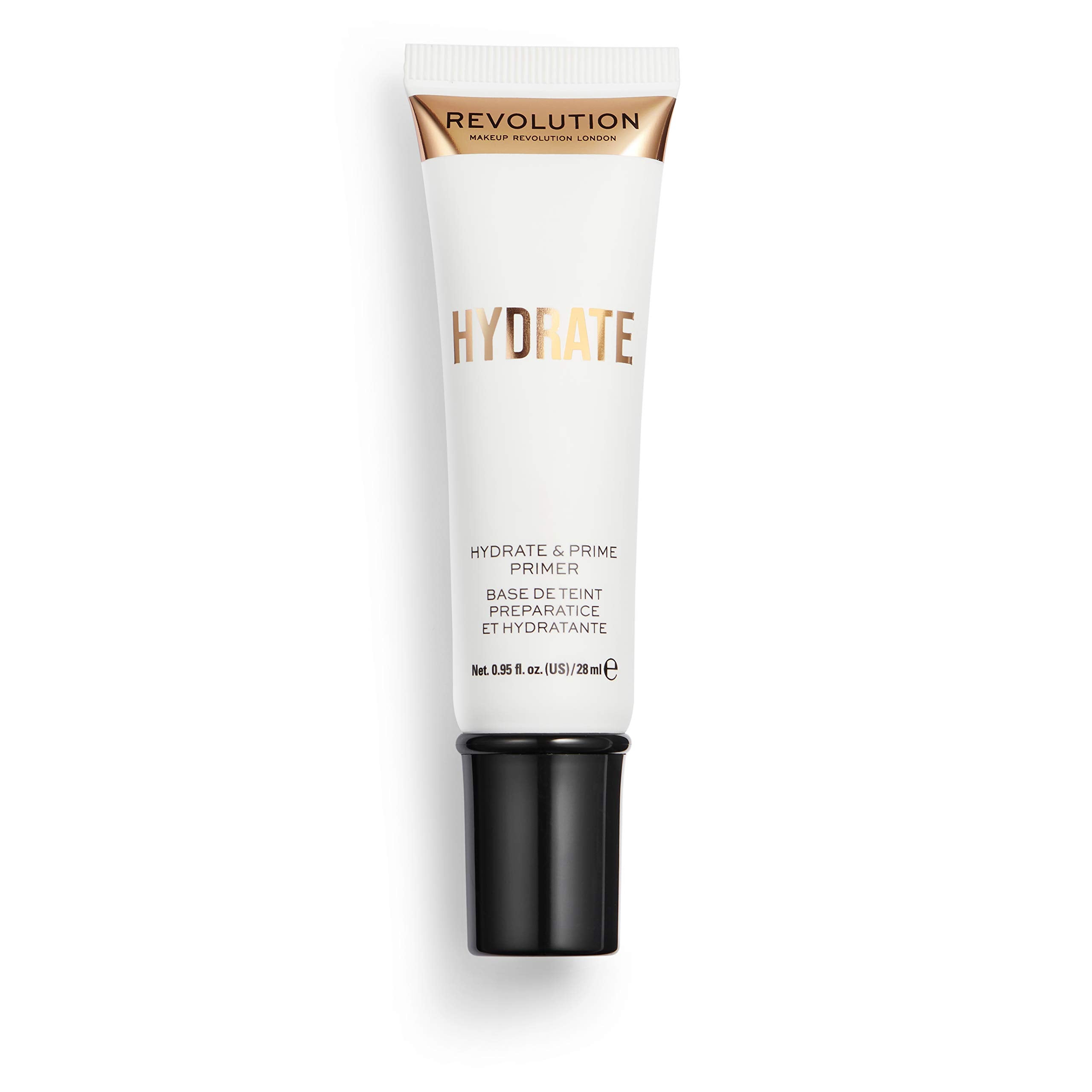 Makeup Revolution Hydrate Primer, Water-Based Primer With Vitamin E & Hyaluronic Acid, Lightweight Formula, Vegan & Cruelty-Free