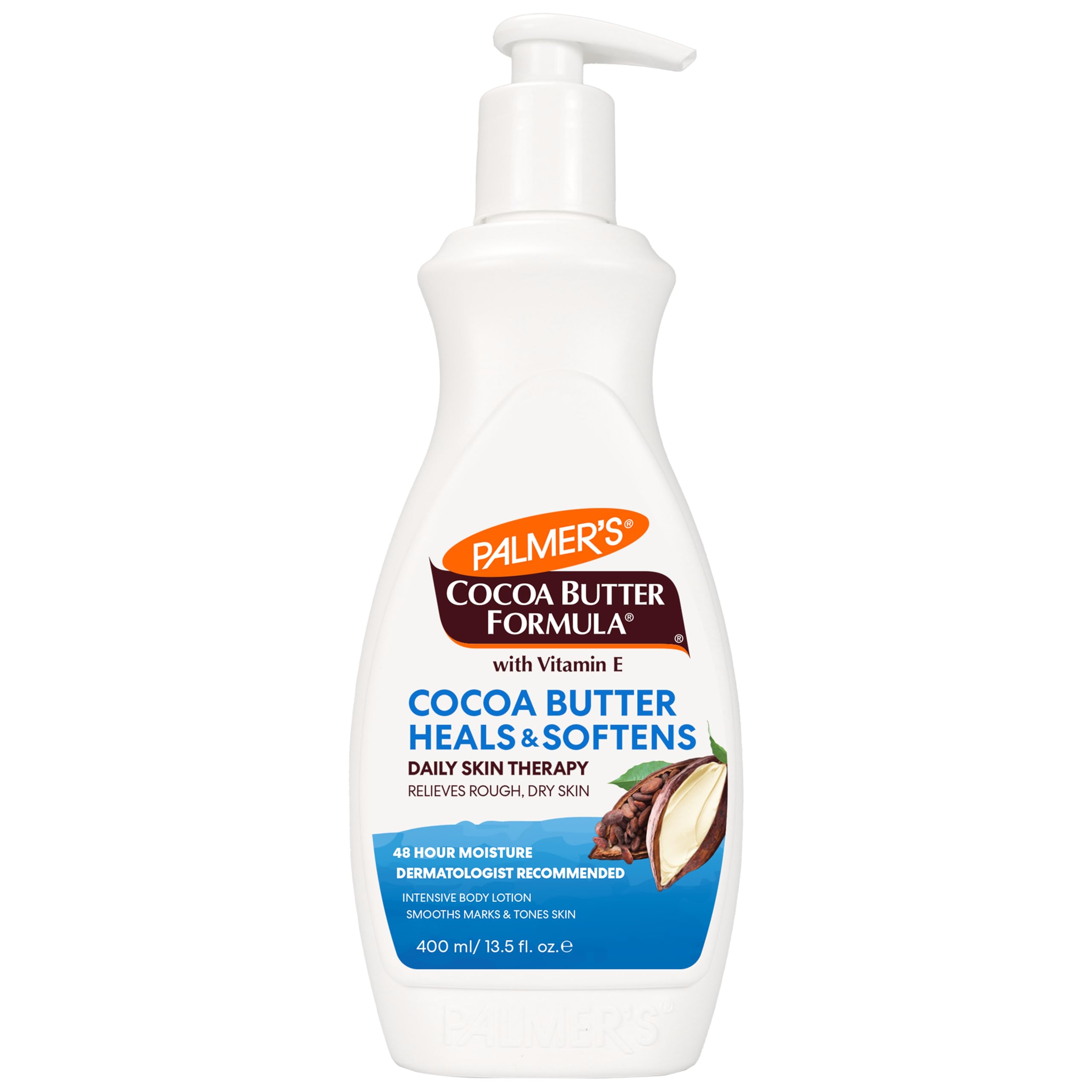 Palmer'S Cocoa Butter Formula Daily Skin Therapy Cocoa Butter Body Lotion For Dry Skin, Hand & Body Moisturizer, Pump Bottle, 13