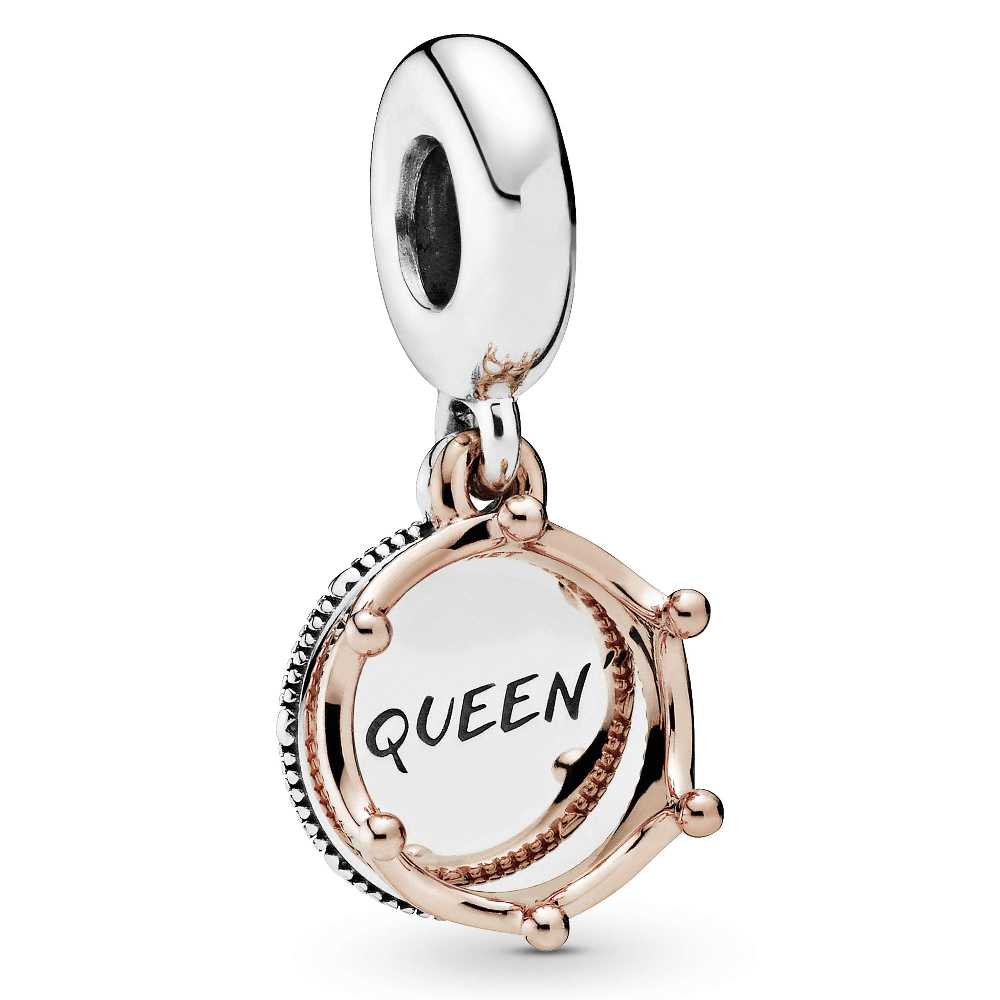Pandora Jewelry Queen & Regal Crown Dangle Charm - Queen Jewelry Charm for Pandora Charm Bracelets - Perfect for Holiday, Annive