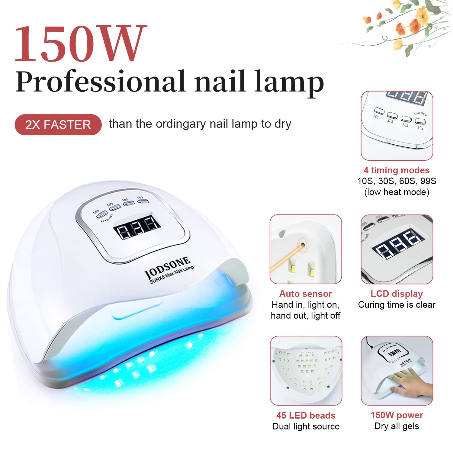 Jodsone Gel Nail Polish Kit With U V Light 32 Colors Gel Polish Nail Kit Soak Off Gel Nail Set Manicure Tools Nail Gel Kit Gifts