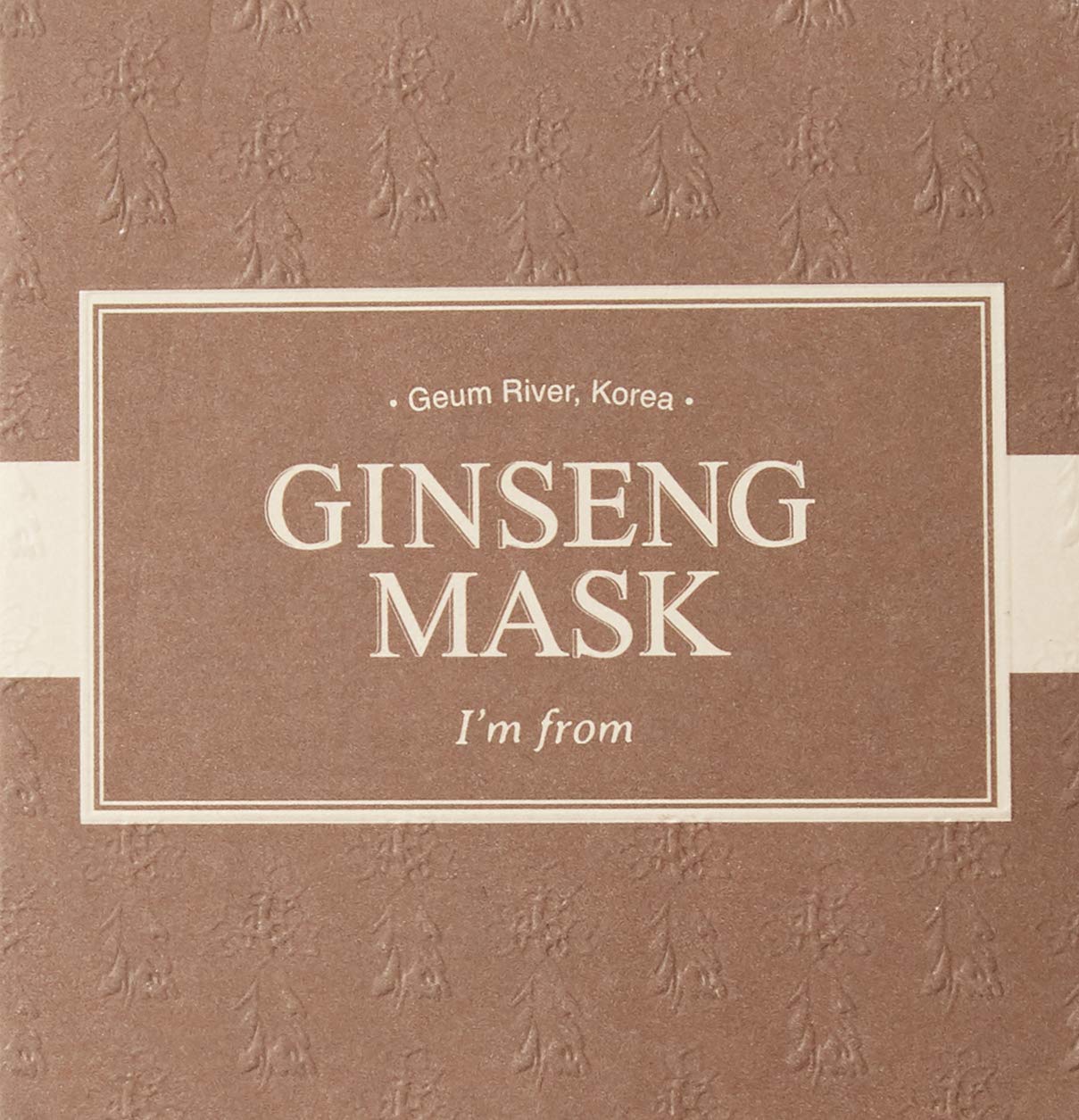 I'M From] Ginseng Mask, Detox, Elasticity, Prevent Fine Lines, 3.97% Ginseng Extract, 120G, 4.23Oz