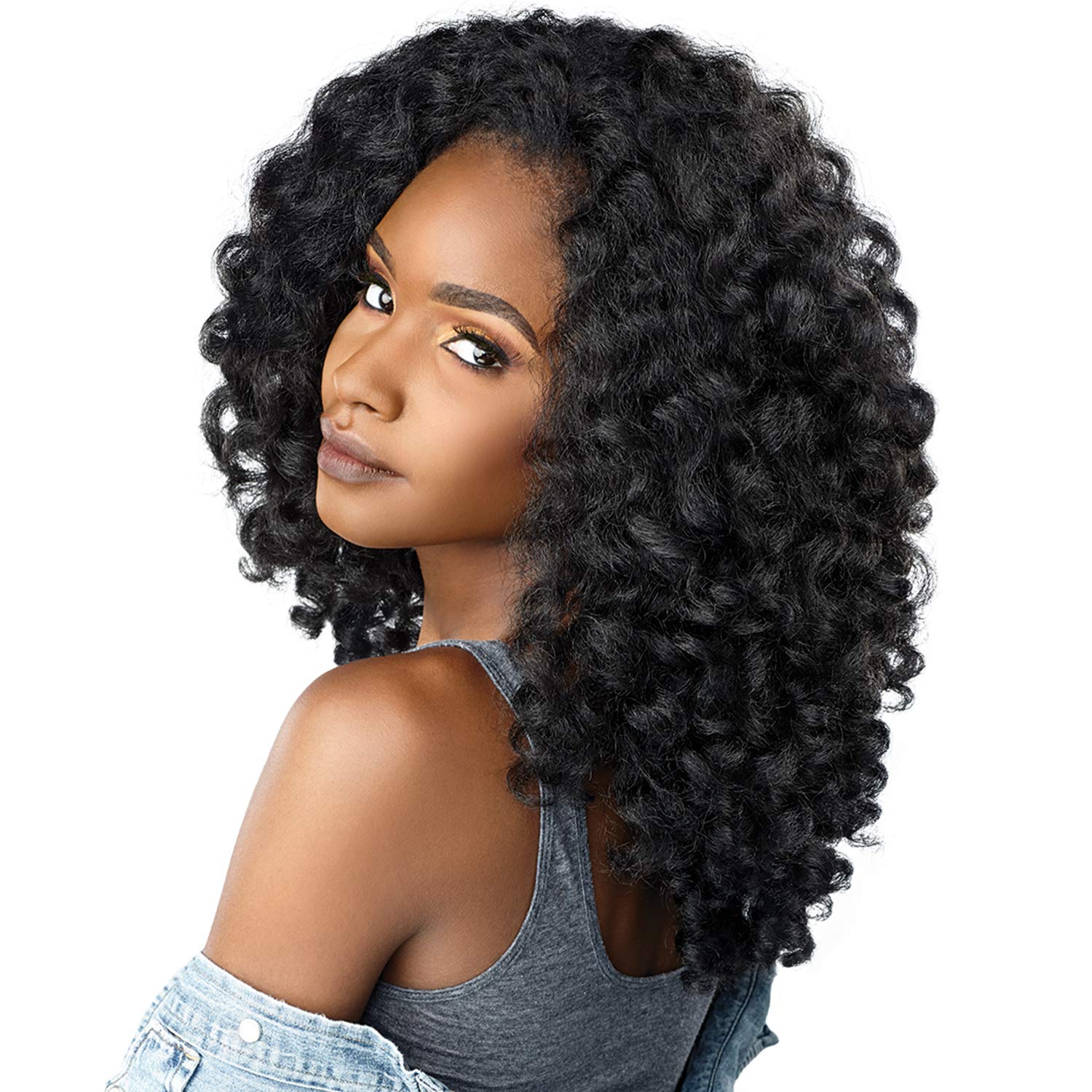 Sensationnel CKCo HalfWig - Synthetic Instant weave full wig style CURLS KINKS AND CO Half wig - MONEY MAKER (F1B/30)