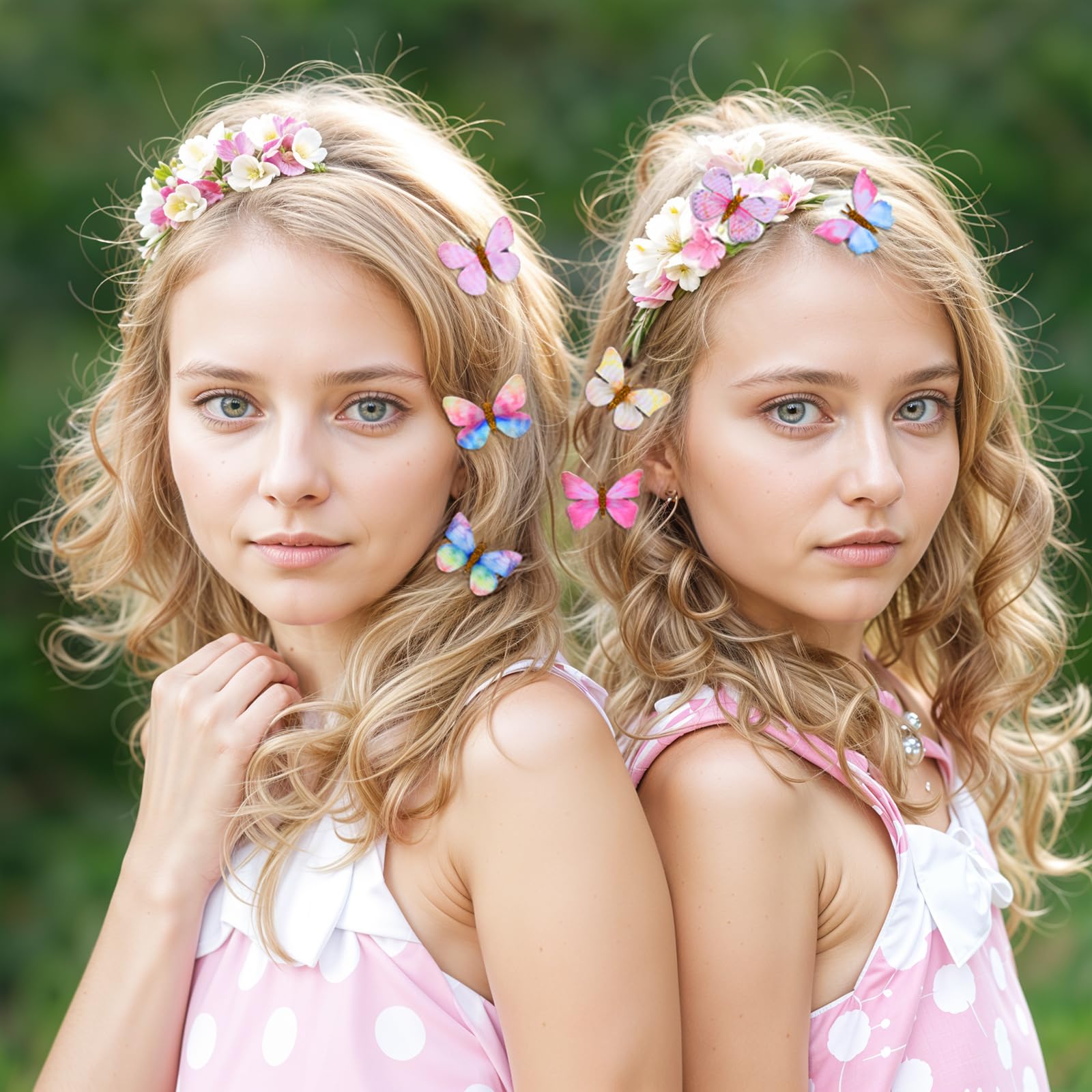 Tyqour 18pcs Cute Small Butterfly Hair Clips for Girls Fun Hair Butterfly Clips Y2k Fairy Butterfly Accessories for Women 90s