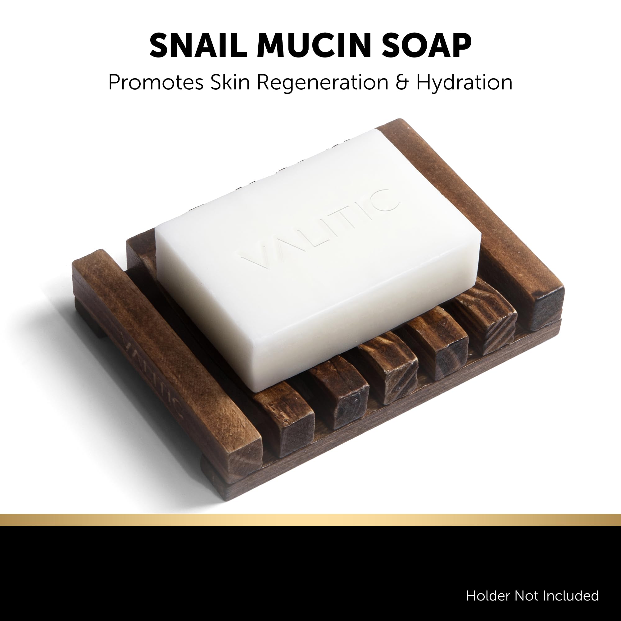 Valitic Kojic Acid Soap Bars - Turmeric, Snail Mucin, Charcoal And Lemon - 4 Assorted Dark Spot Remover Soaps With Hyaluronic Ac