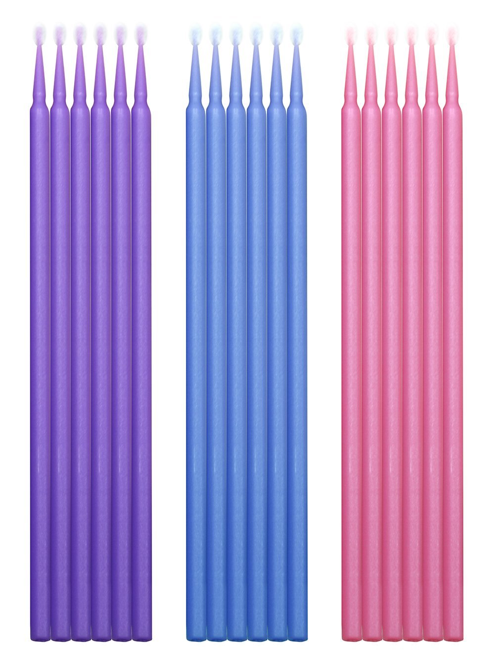 Mini Skater 100 Pcs Eyelash Cotton Swabs 2.0 Mm Head Diameter Multipurpose Micro Applicators Dental Bendable Brush For Salon Hom