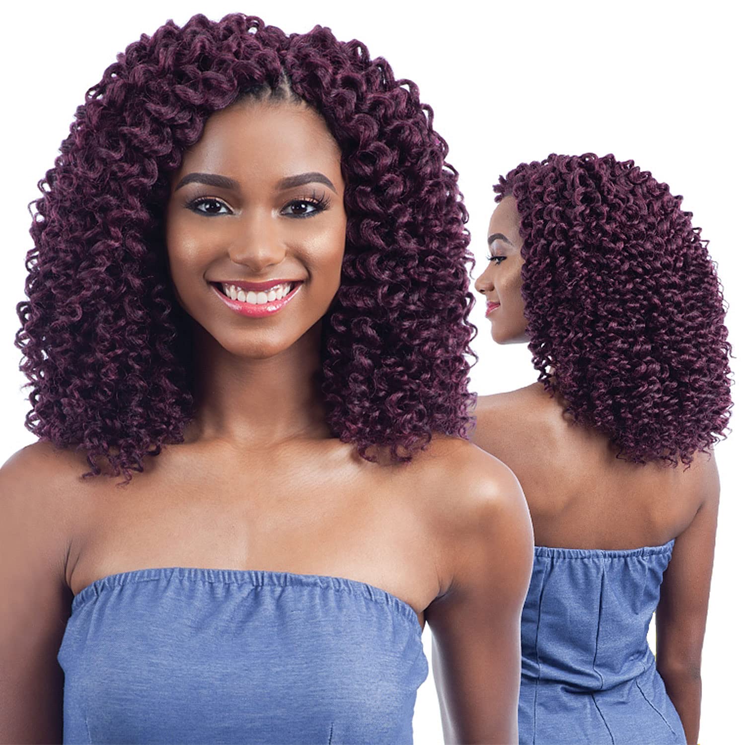 Freetress 2X Wand Curl Braid Soft Baby Curl (1B)
