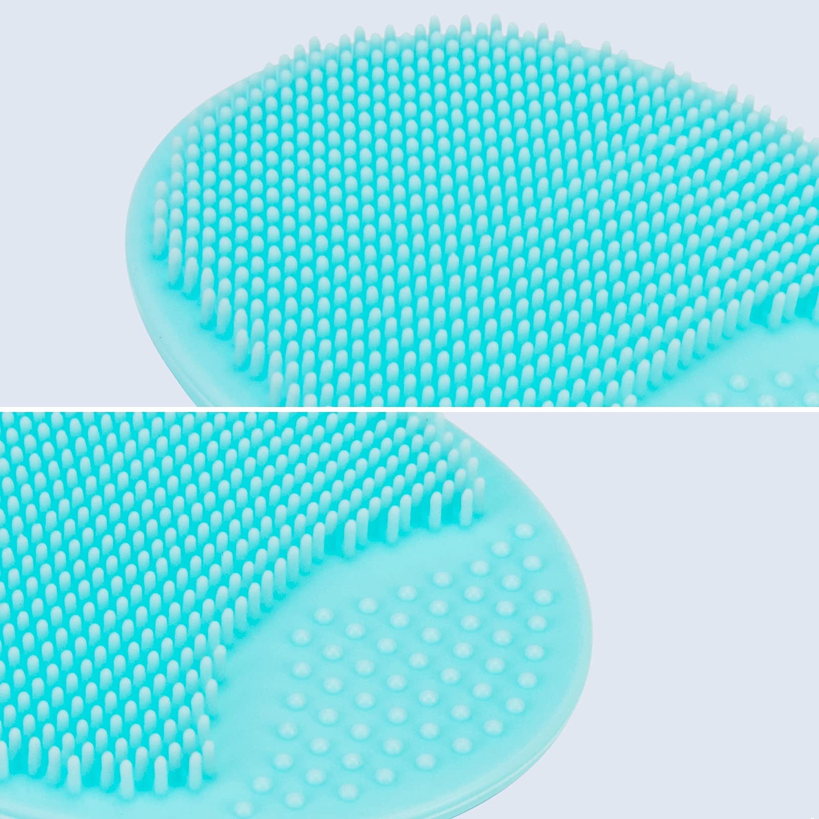 4 Pack Face Scrubber,Jexcull Soft Silicone Facial Cleansing Brush Face Exfoliator Blackhead Acne Pore Pad Cradle Cap Face Wash B