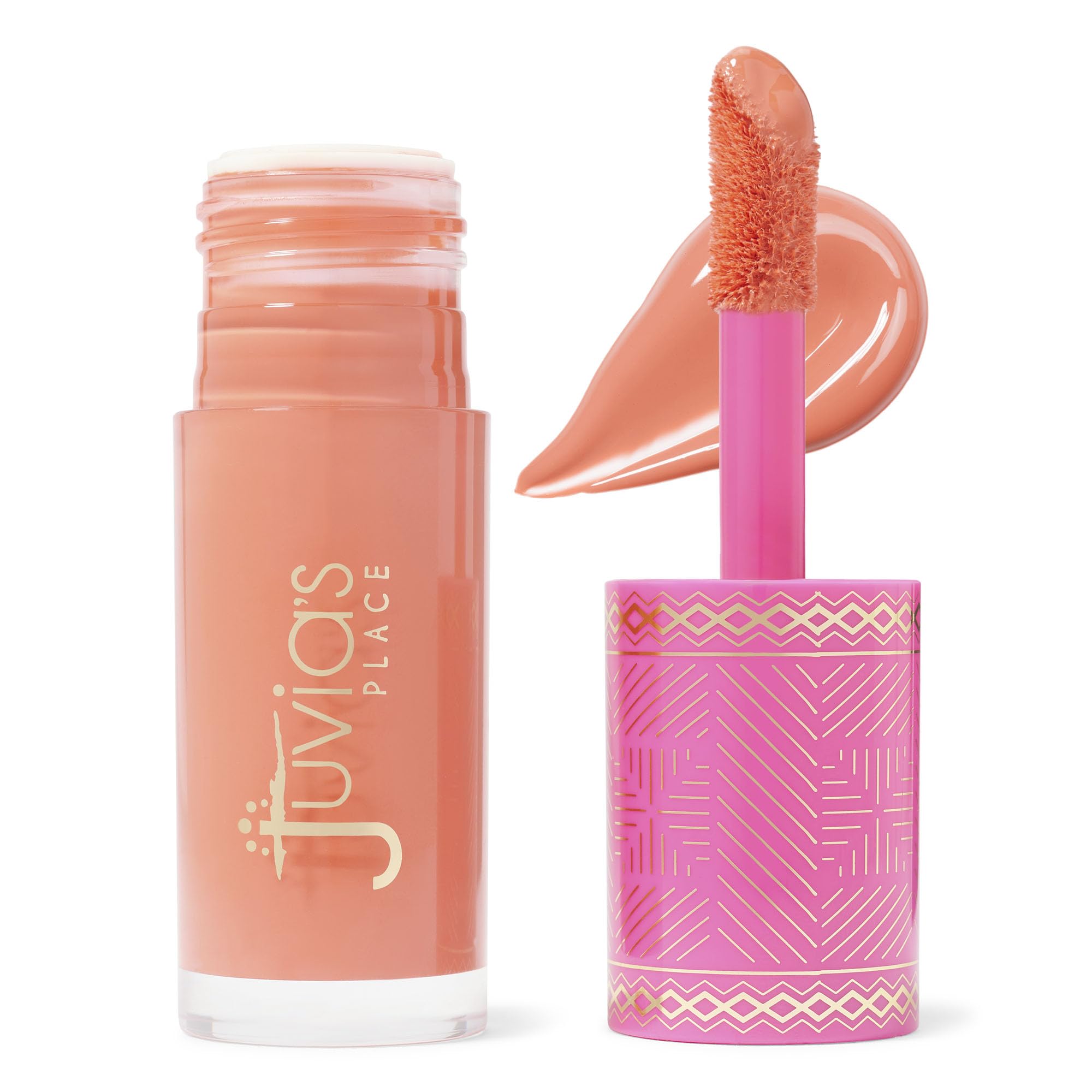 Juvia's Place Blushed Liquid Blush Marigold - Dewy Tint Cheeks Makeup Glow Pigment Effortless Beauty Long Lasting Cosmetics Soft