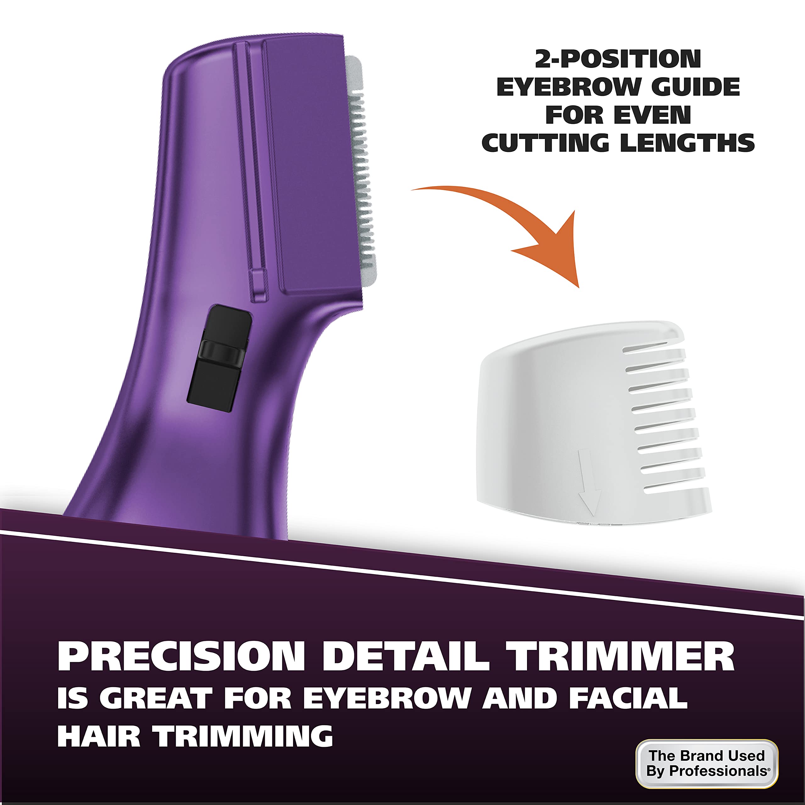 Wahl Pure Confidence Rechargeable Electric Trimmer, Shaver, & Detailer for Smooth Shaving & Trimming of The Face, Underarm, Eyeb