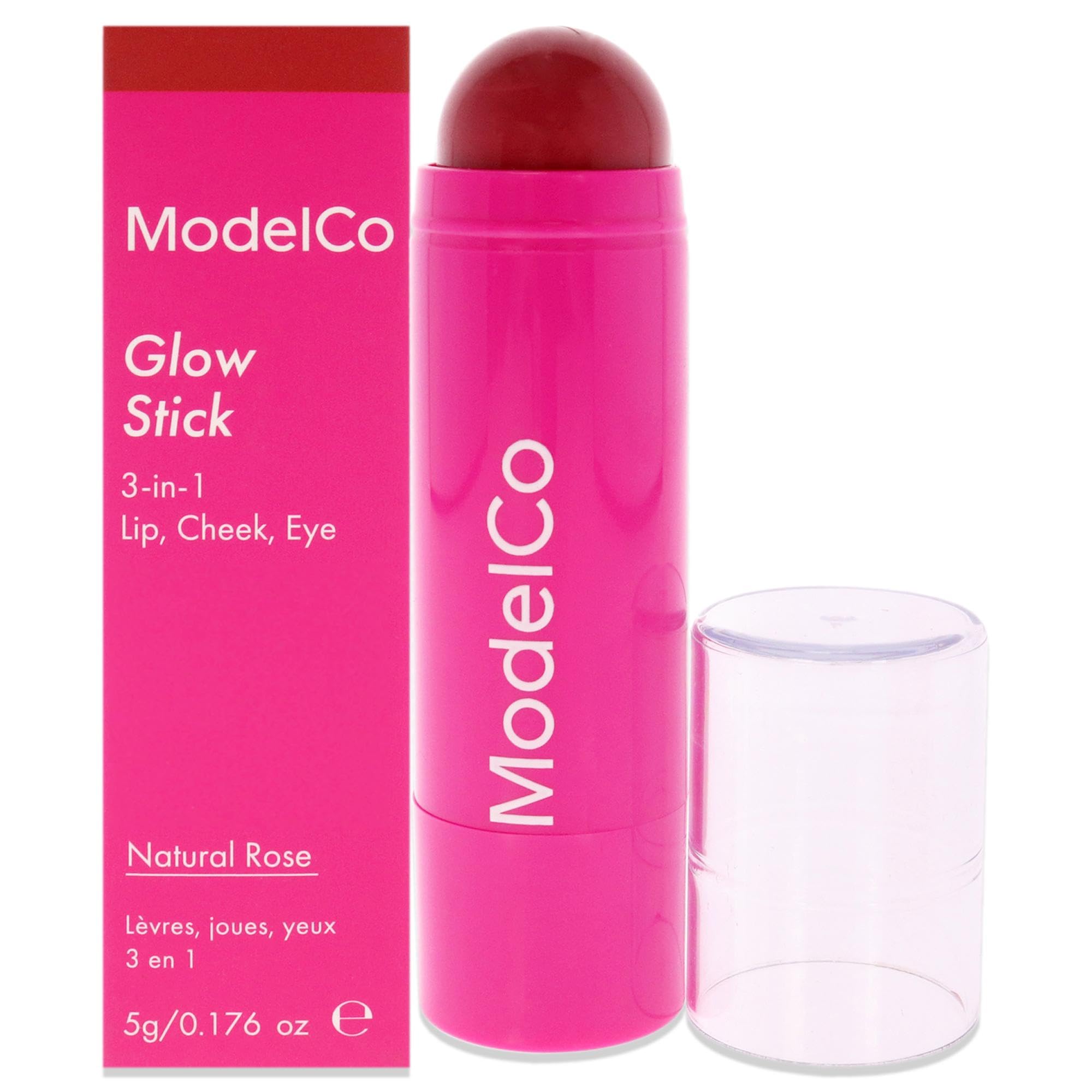 ModelCo Glow Stick 3-In-1 - Multi-Use Cream Color Stick - Hydrating Creamy Formula - Delivers Luminous Color For A Healthy Glow 