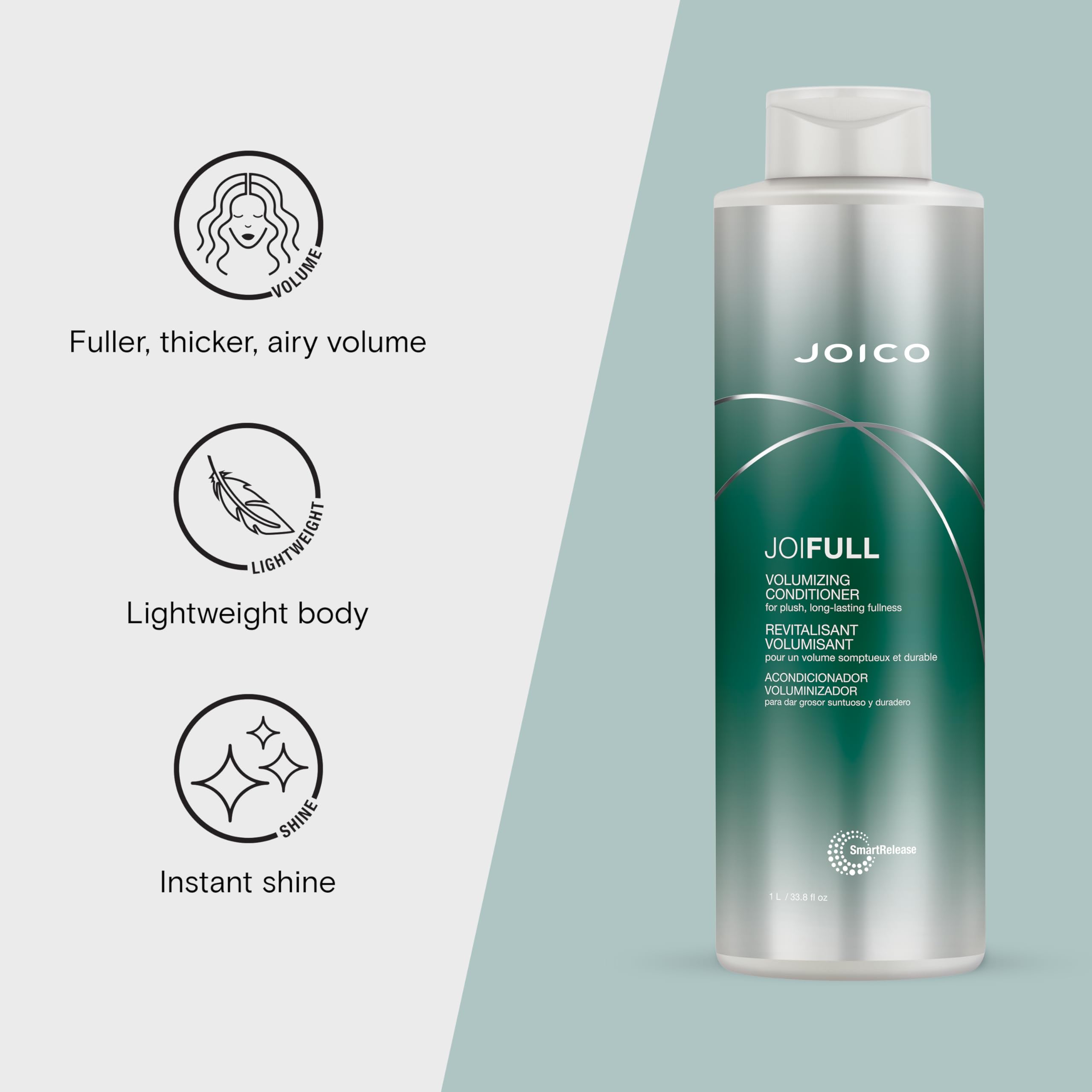 Joico Joifull Volumizing Conditioner | For Fine, Thin Hair | Add Instant Body | Long-Lasting Fullness | For Thicker Bouncier Hai