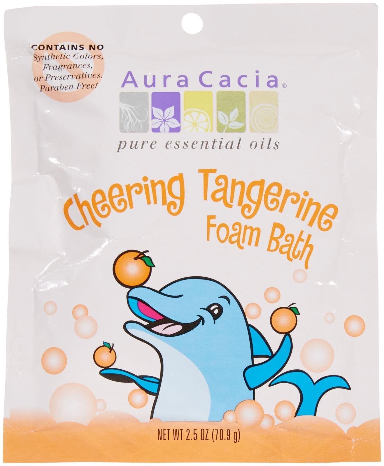 Aura Cacia Aromatherapy Foam Bath For Kids - Cheering - 2.5 Oz