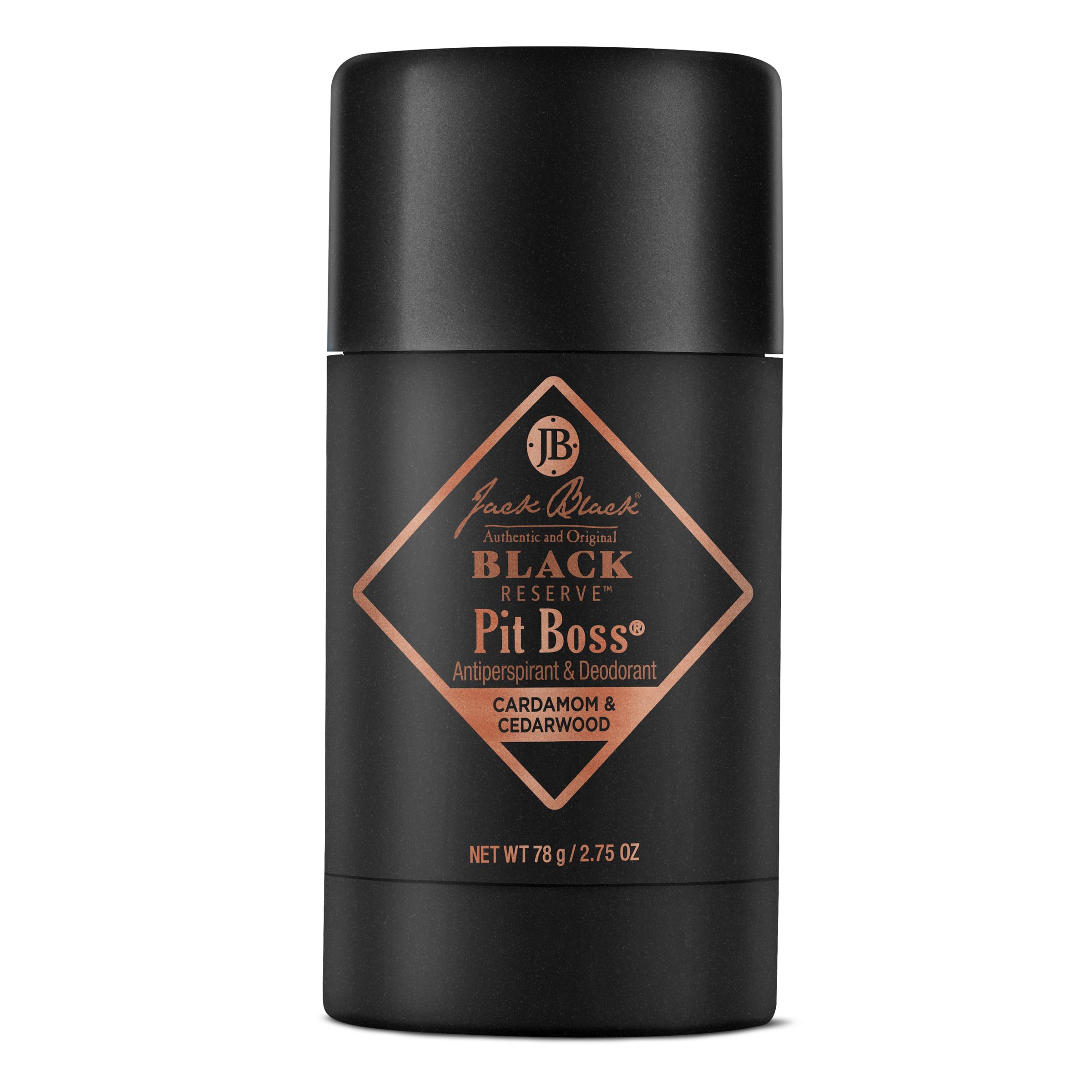 Jack Black Black Reserve Pit Boss Mens Deodorant, 2.75 Oz. - Mens Stick Deodorant, Antiperspirant For Men, Maximum Odor & Sweat