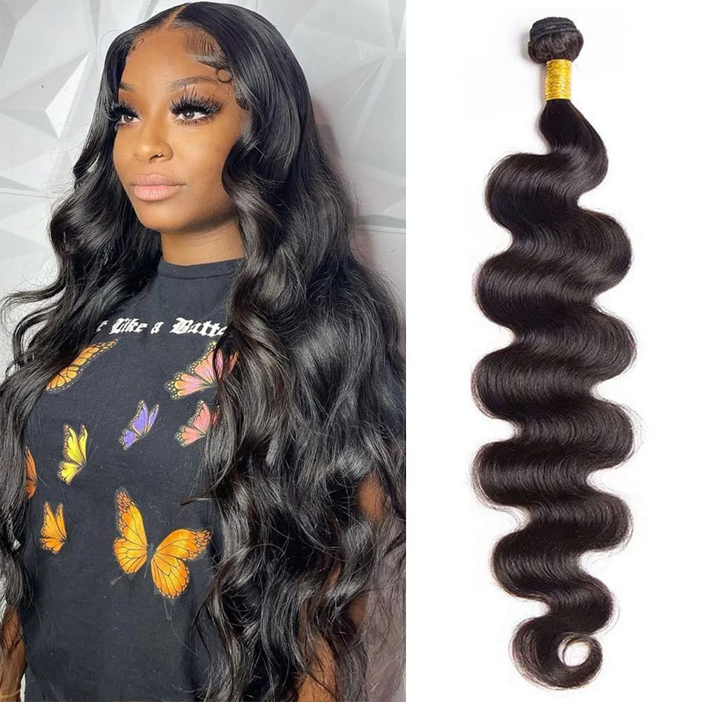 10A Brazilian Body Wave 1 Bundle 14 Inch Single Bundles Human Hair Body Wave One Bundle 100% Unprocessed Remy Virgin Human Hair