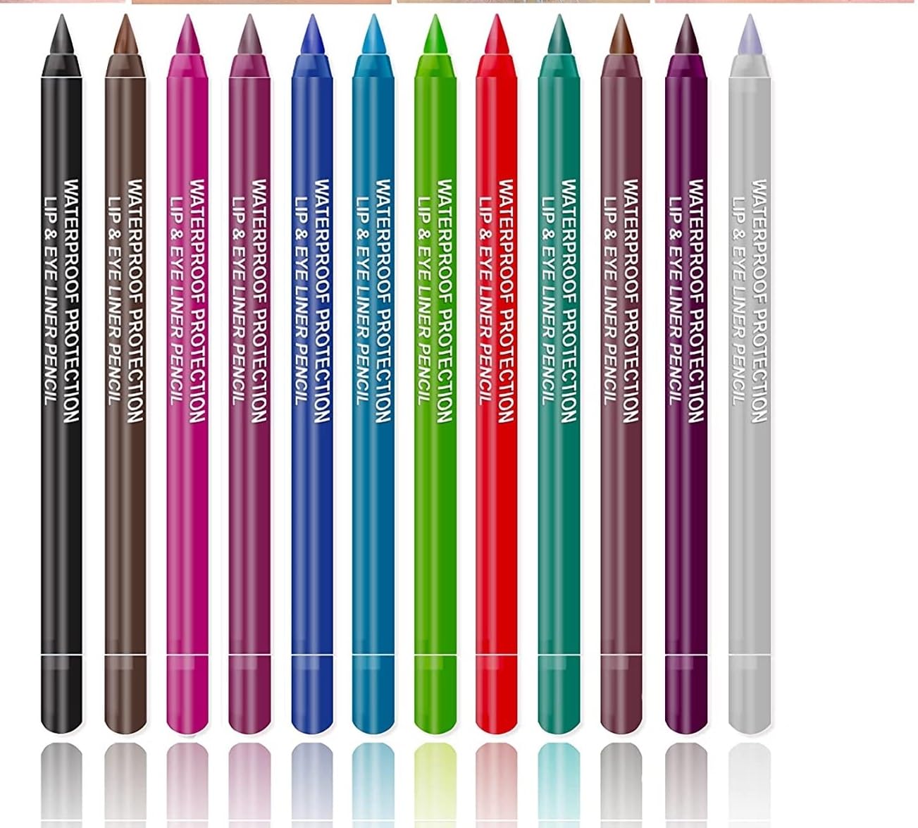 Waterproof High Pigmented Colorful Kajal And Liner Makeup Eyeliner