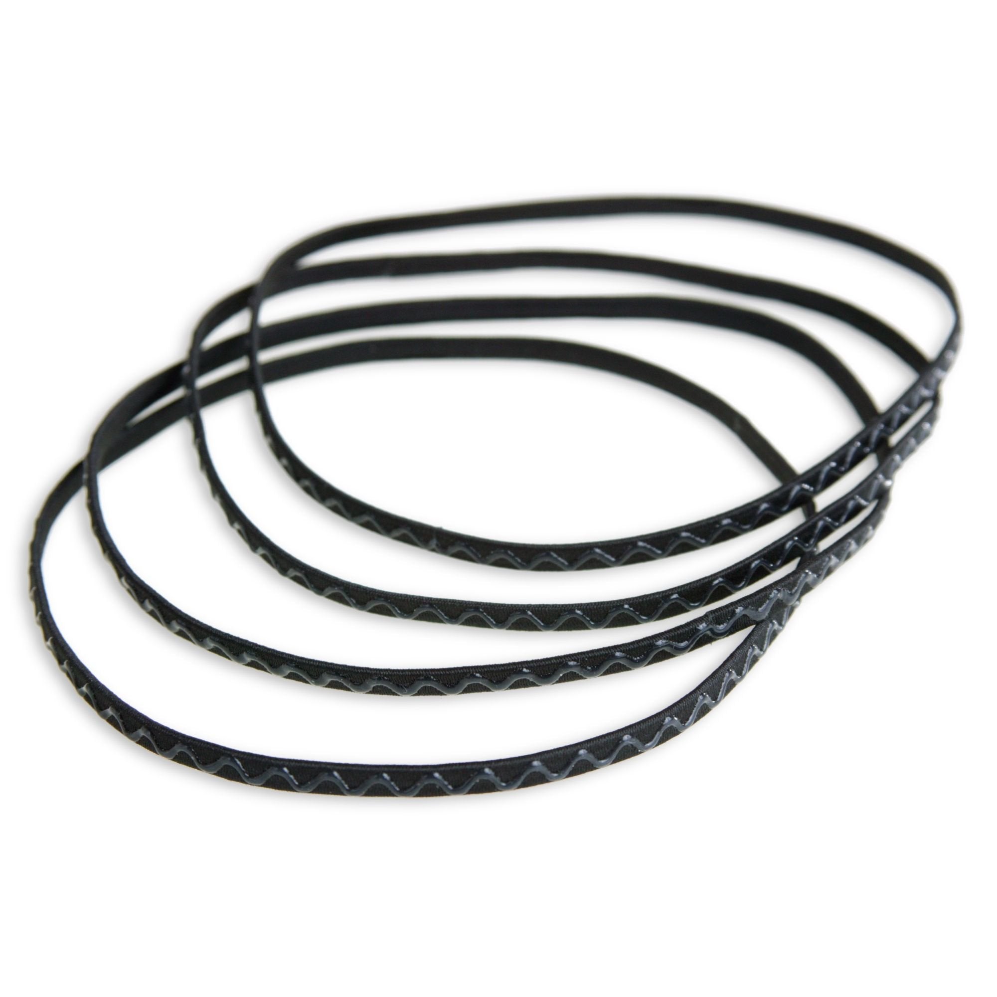 Goody SlideProof Headwraps, 6mm, Black, 6-count (Pack of 3)