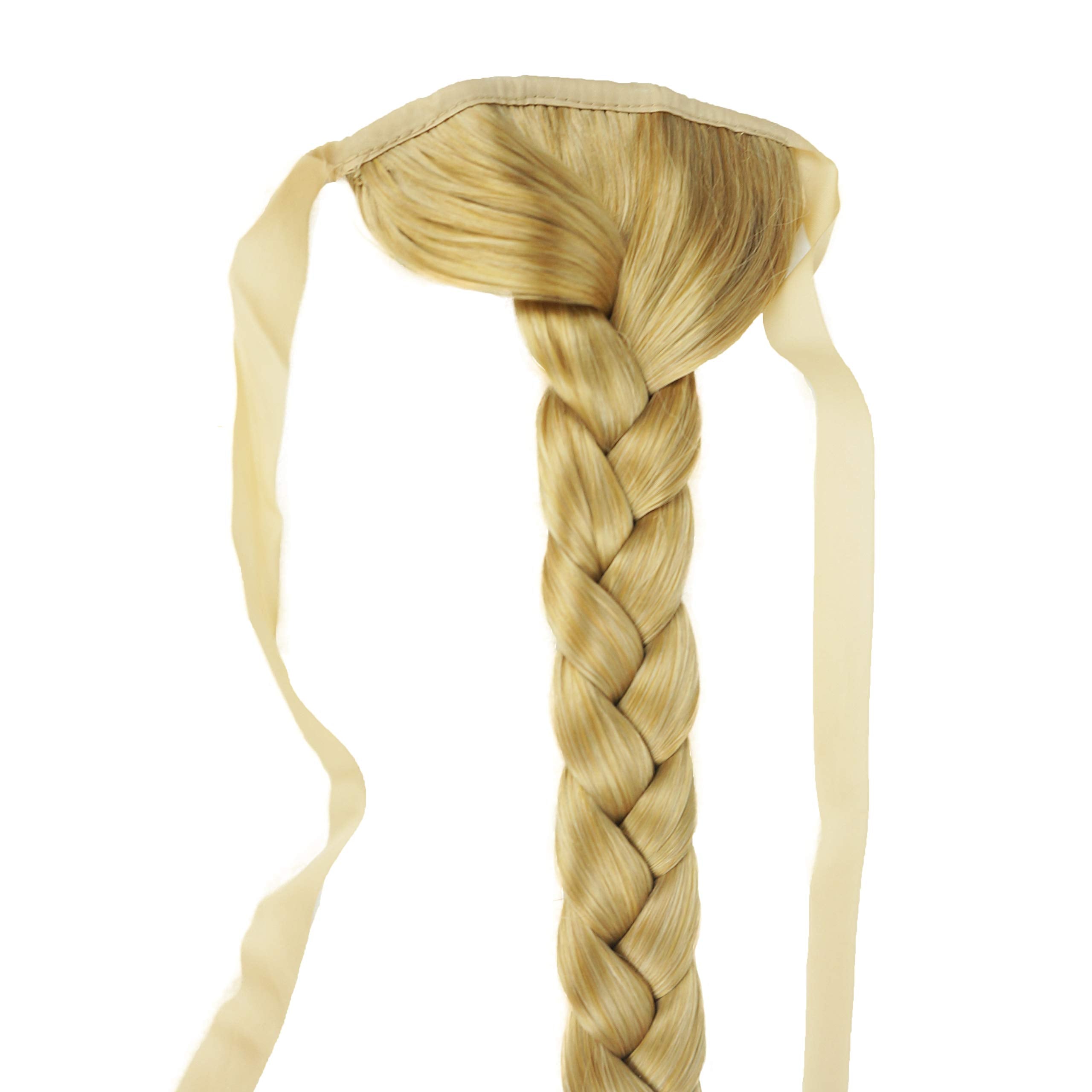 Lydell 24'' Long Fishtail Braid Wrap Around Ponytail Extension Synthetic Hairpiece #24B Light Butterscotch