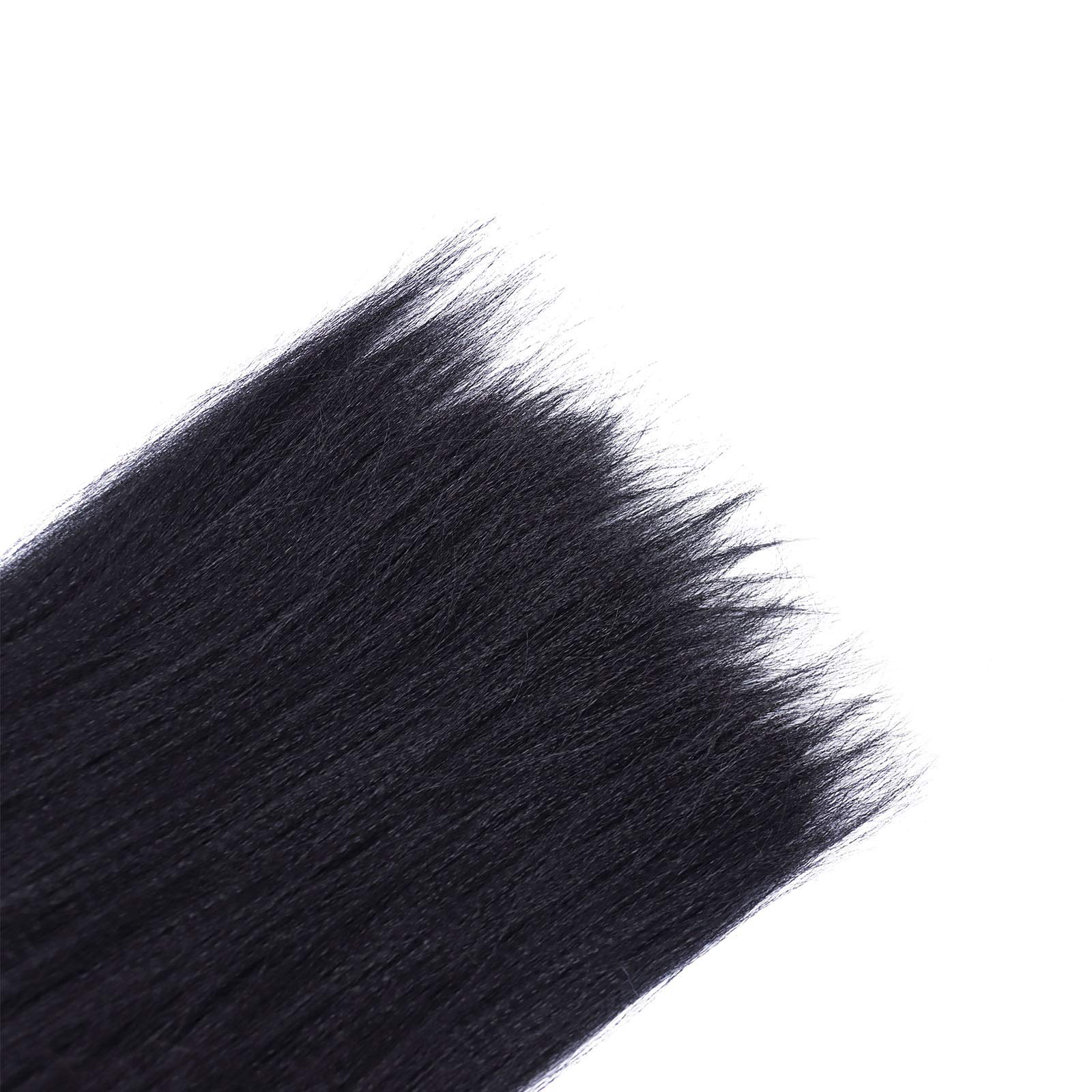Black Braiding Hair Pre Stretched 20 Inch 8 Packs Braiding Hair Extensions For Crochet Box Braids Twists Locs Hair Itch Free Sof