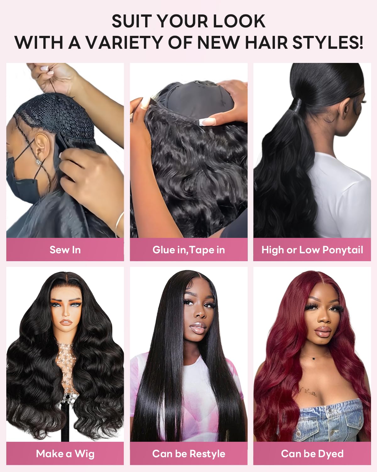 Superlook 12A Brazilian Virgin Human Hair Bundles 16 18 20 Inch Body Wave Bundles Human Hair 100% Unprocessed 3 Bundles Weave Ha