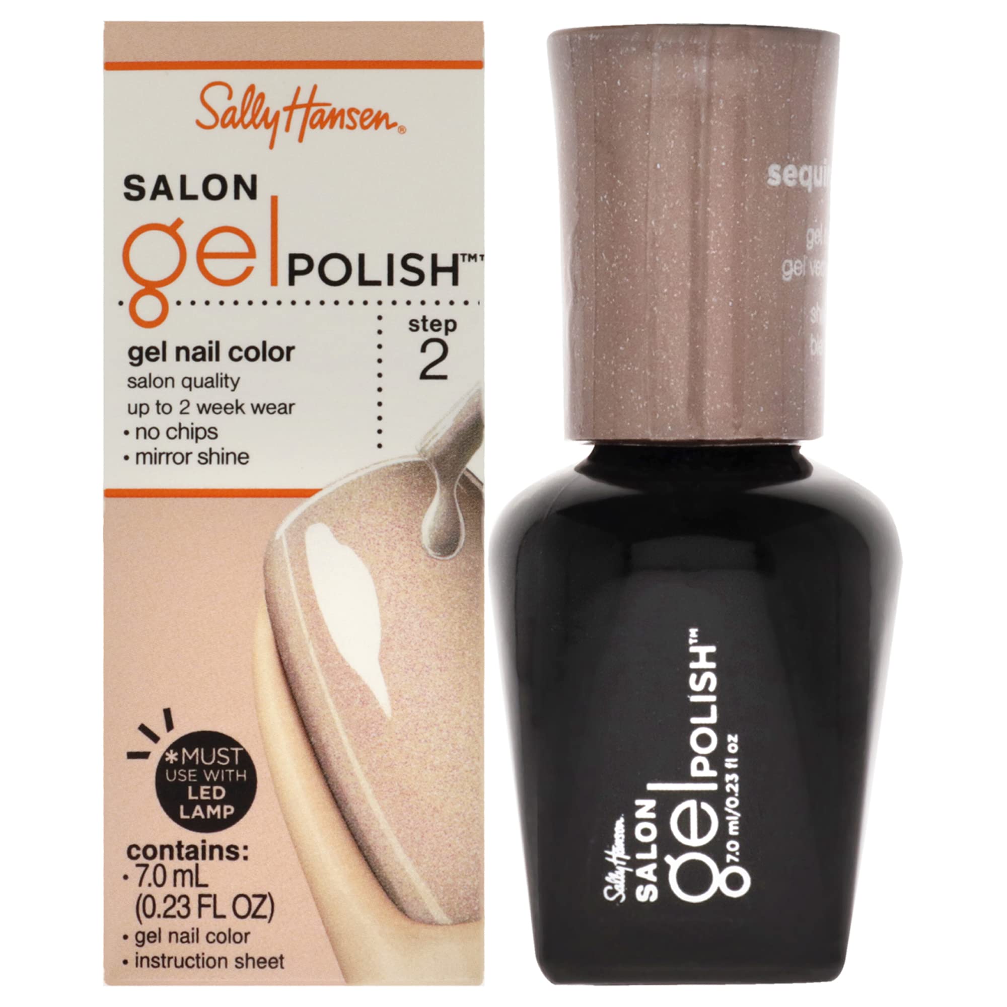 Salon Gel Polish - 175 Sequin Stiletto By Sally Hansen For Women - 0.23 Oz Nail Polish