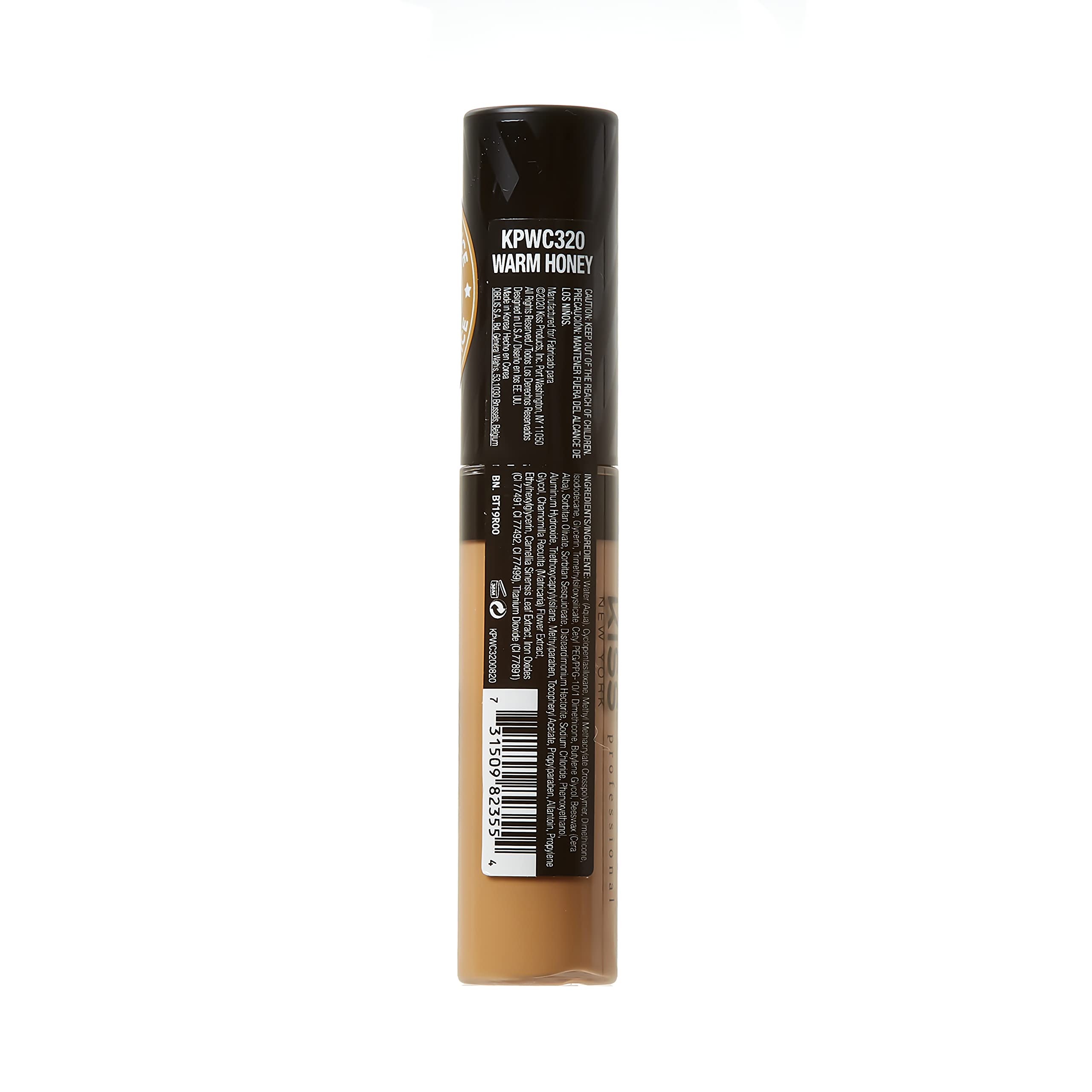 Kiss New York Professional Protouch Full Cover Concealer 12Ml (0.40 Us Fl. Oz.) - (Warm Honey)