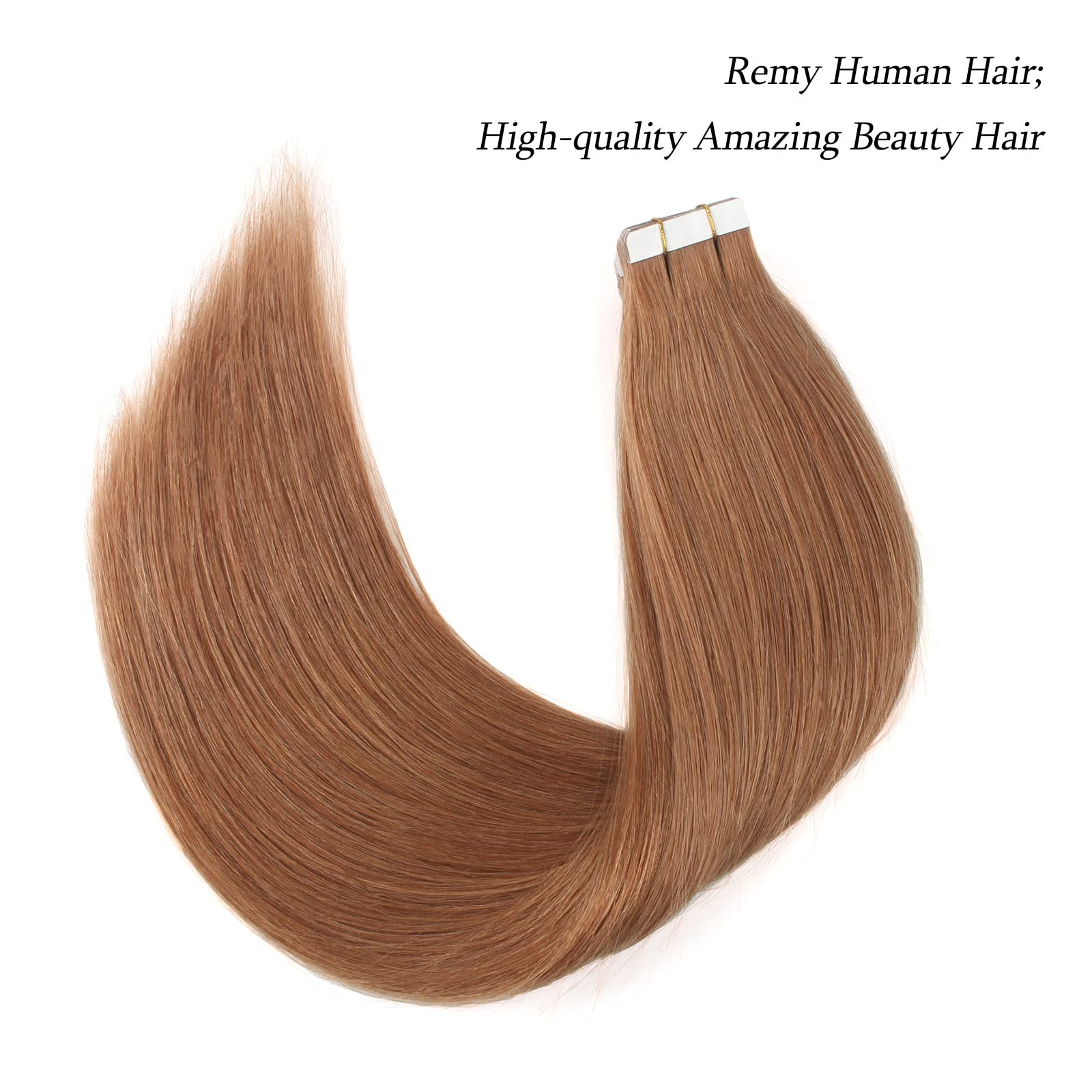 Abh Amazingbeauty Tape In Hair Extensions Semi-Permanent Pre Taped Real Remi Remy Human Tape In Human Hair 50G 20Pcs Skin Weft I