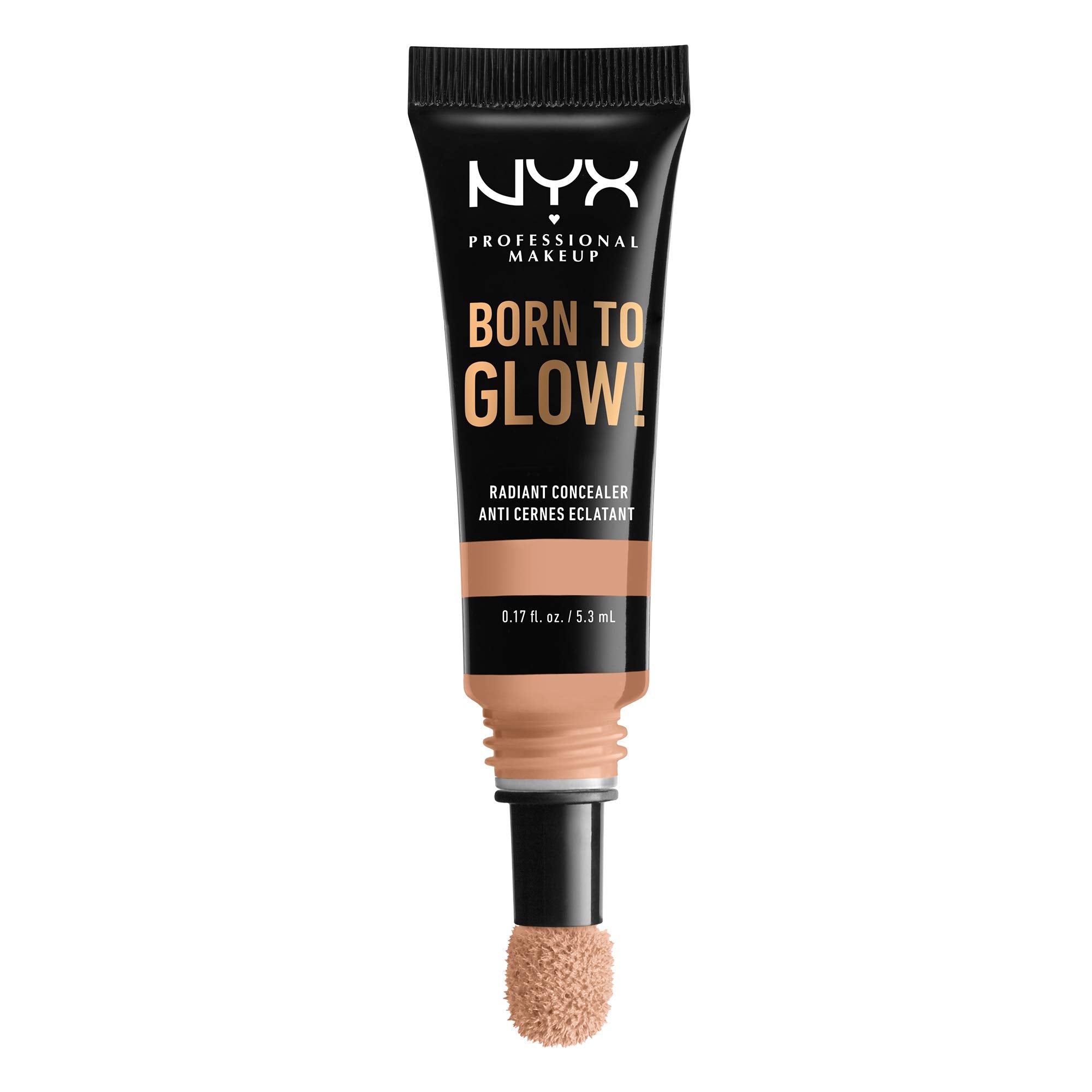 NYX PROFESSIONAL MAKEUP Born To Glow Radiant Concealer, Medium Coverage  Soft Beige